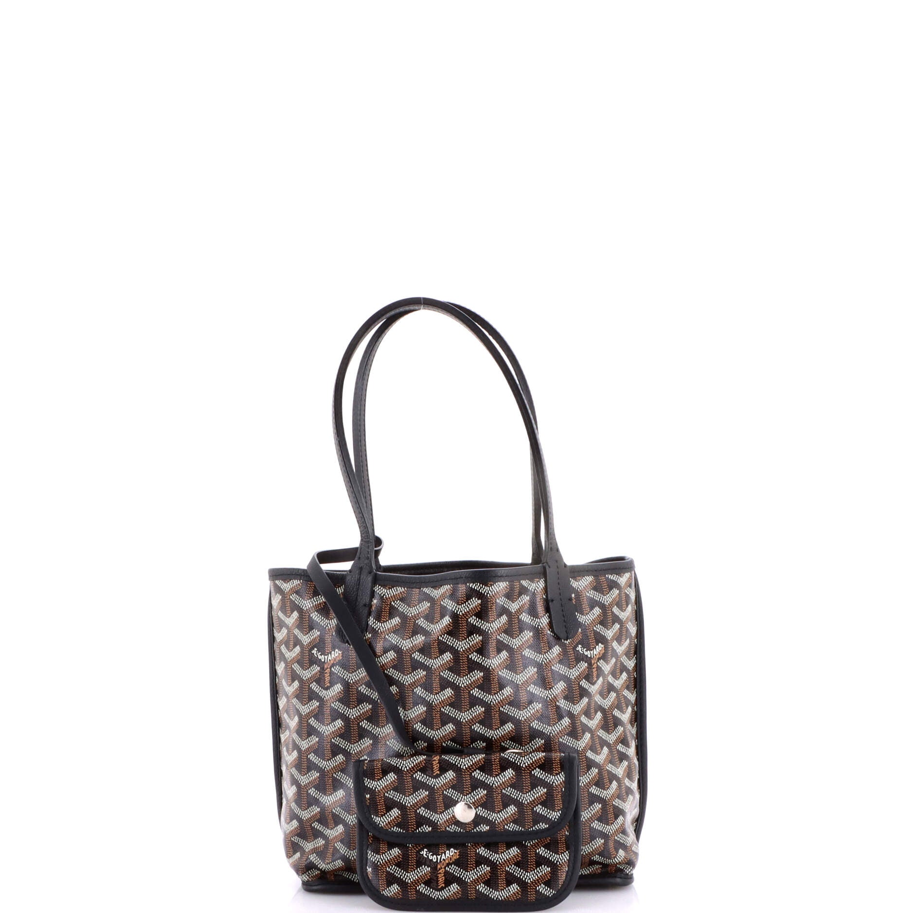 Anjou Reversible Tote Coated Canvas Mini