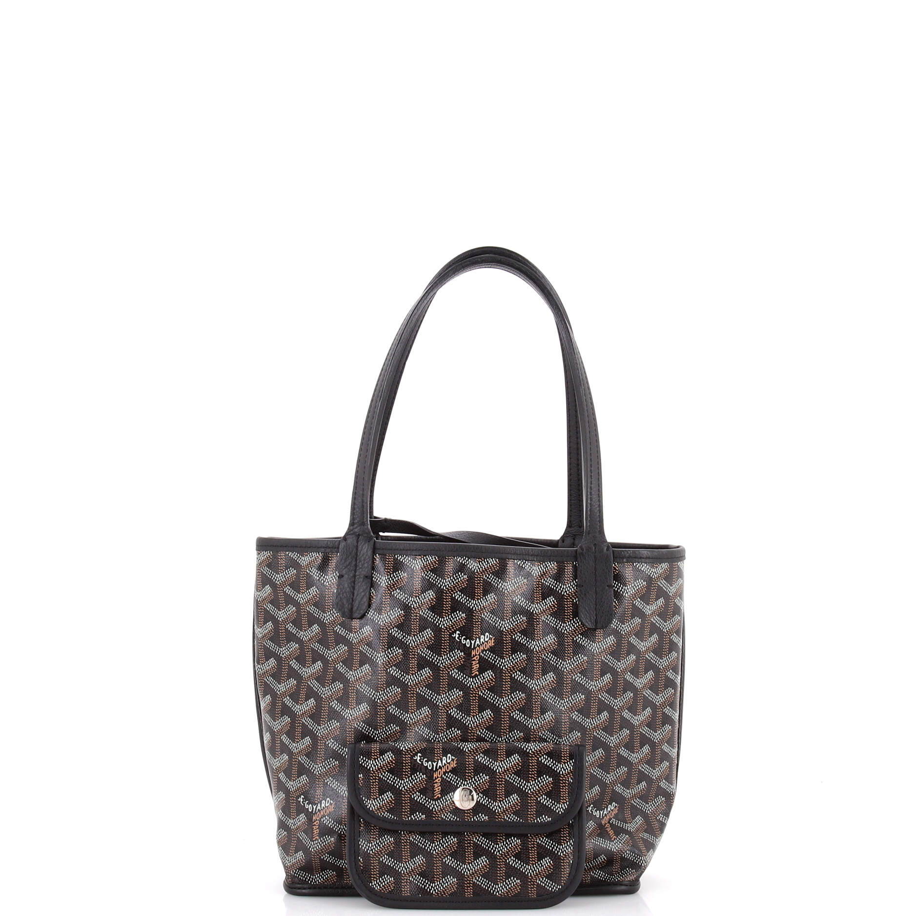 Anjou Reversible Tote Coated Canvas Mini