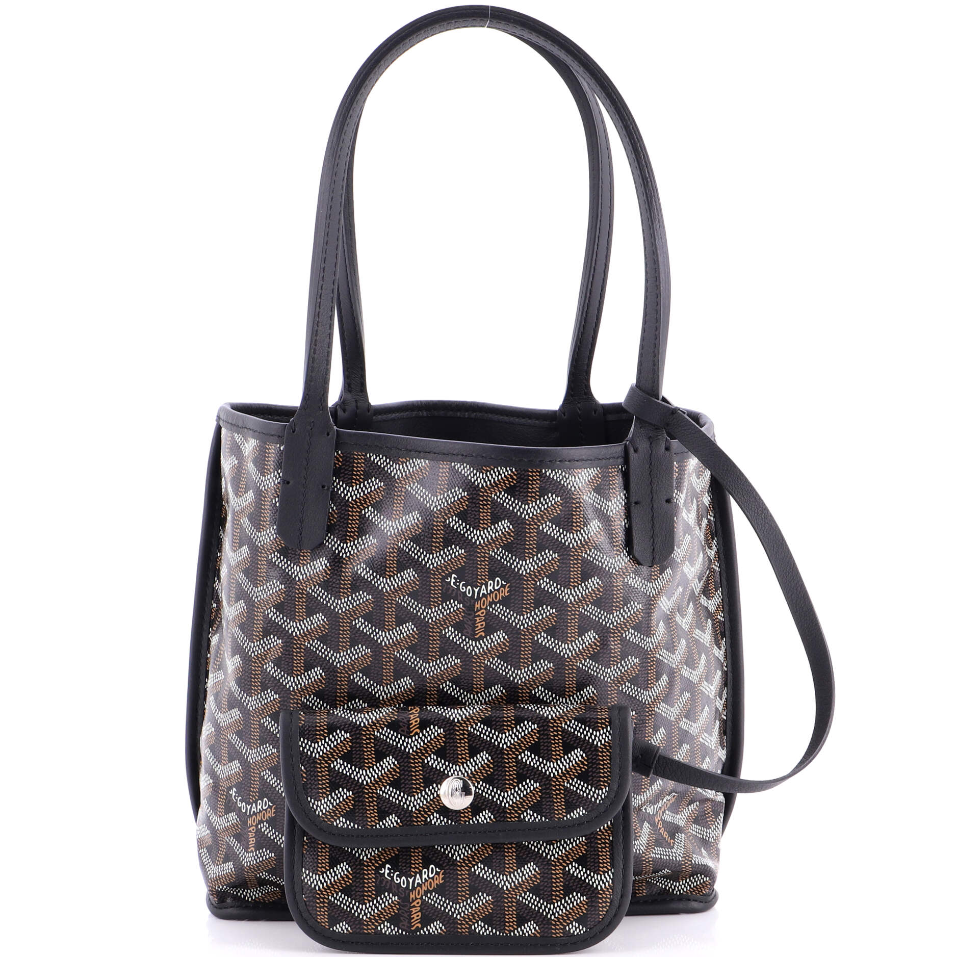 Anjou Reversible Tote Coated Canvas Mini