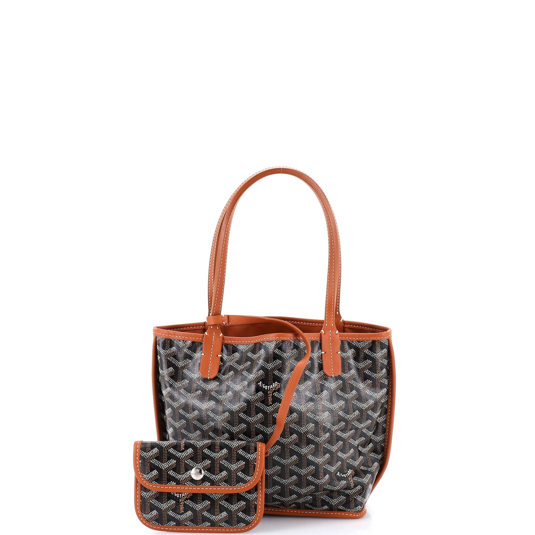 Anjou Reversible Tote Coated Canvas Mini