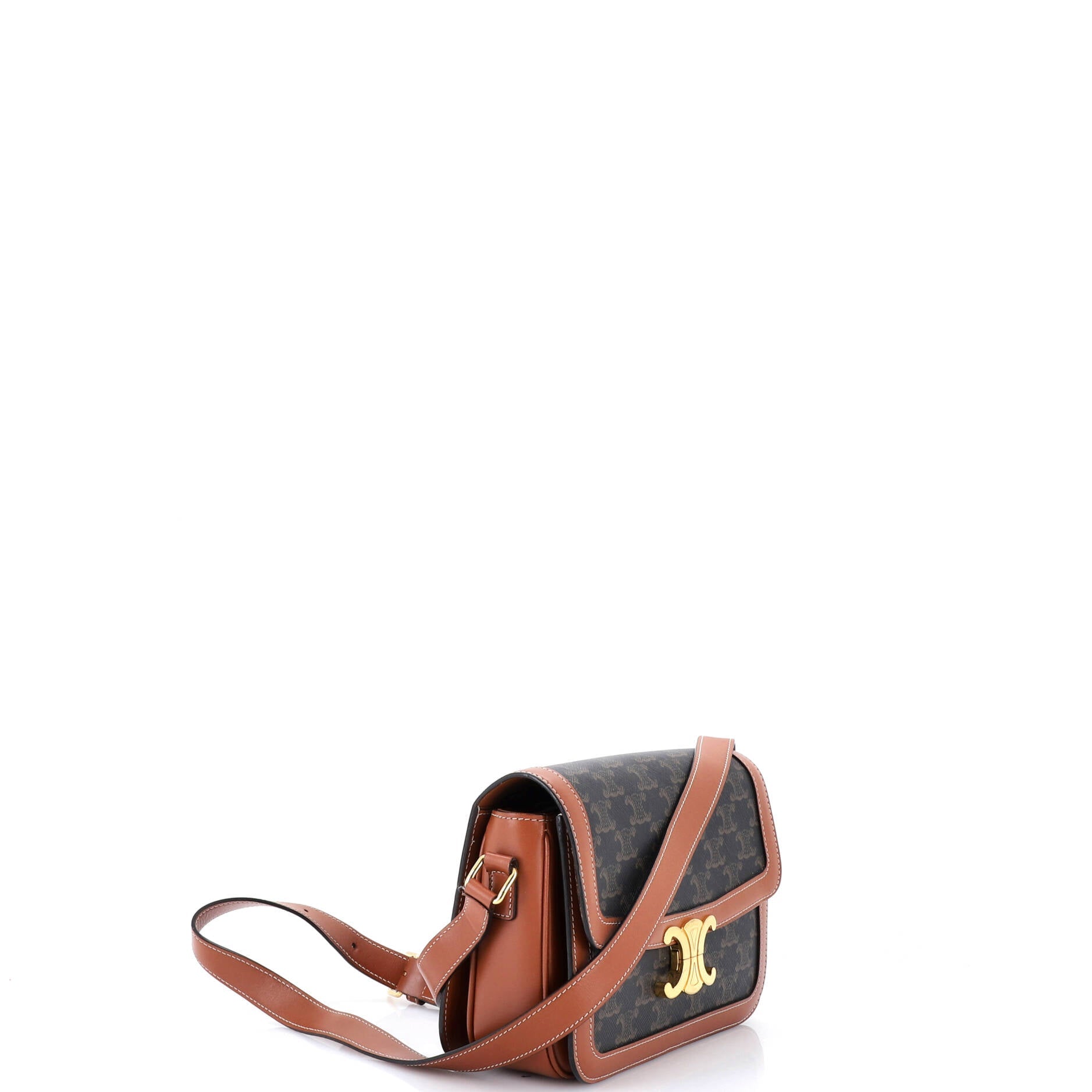 Triomphe Shoulder Bag Triomphe Coated Canvas Medium