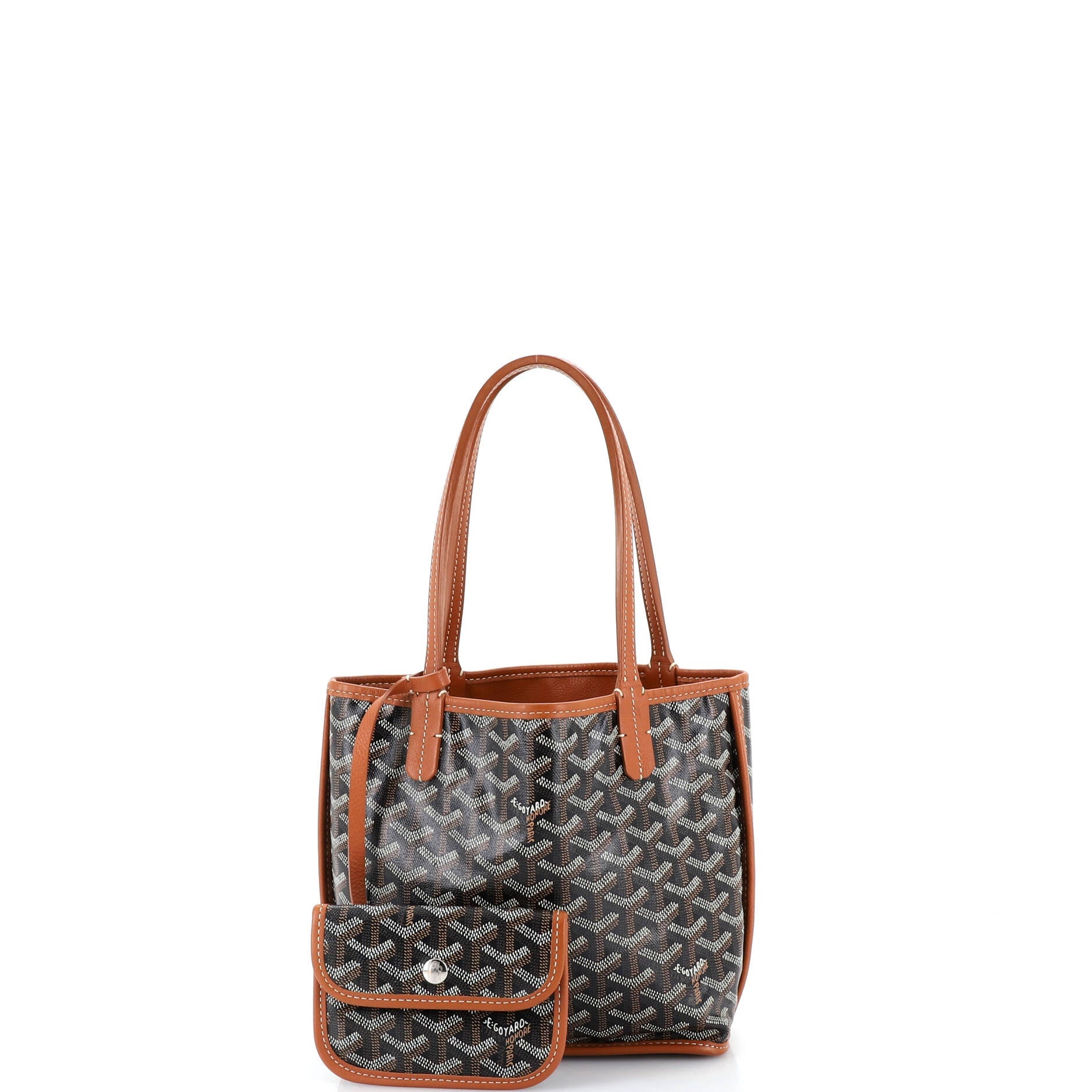 Anjou Reversible Tote Coated Canvas Mini