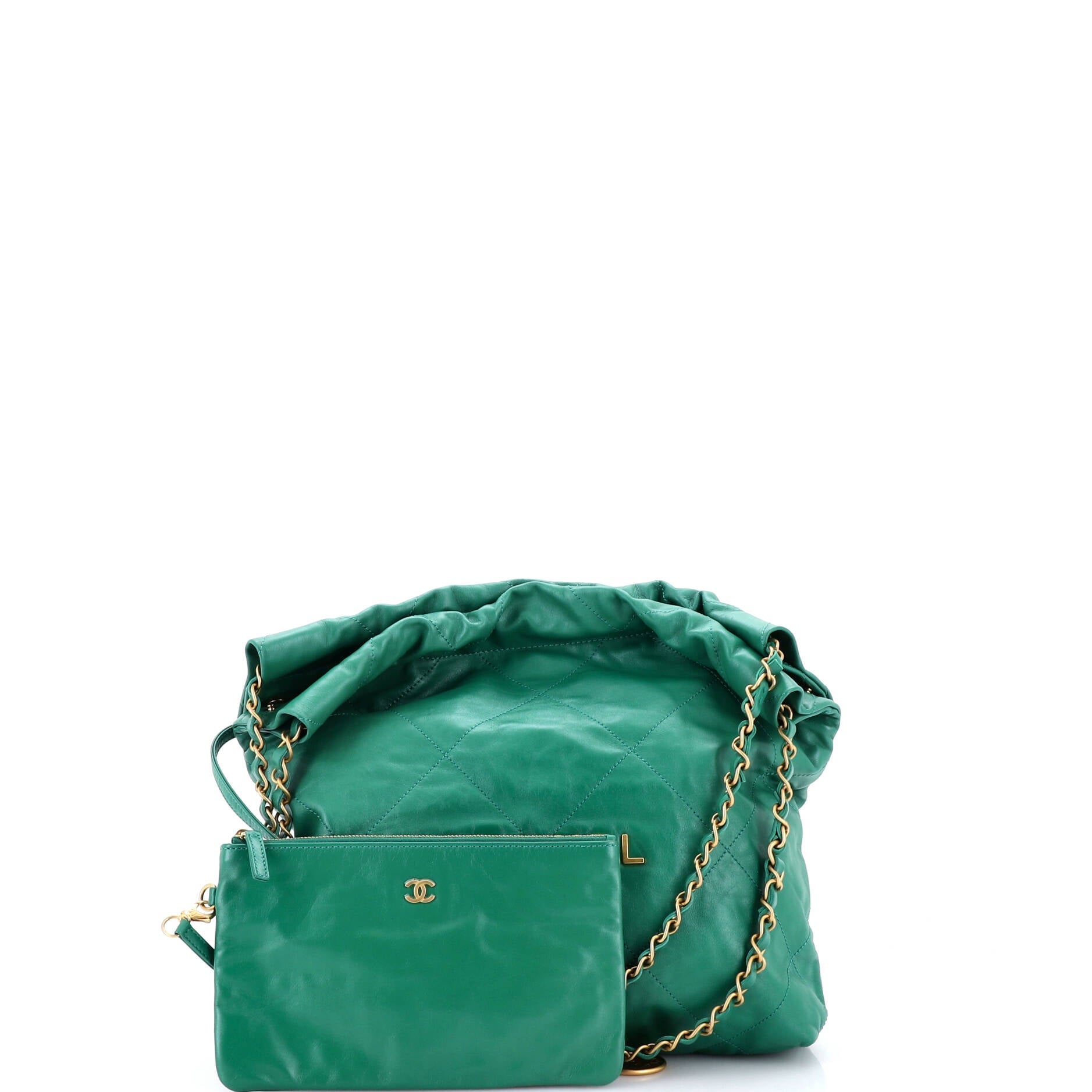 22 Chain Hobo Quilted Calfskin Small