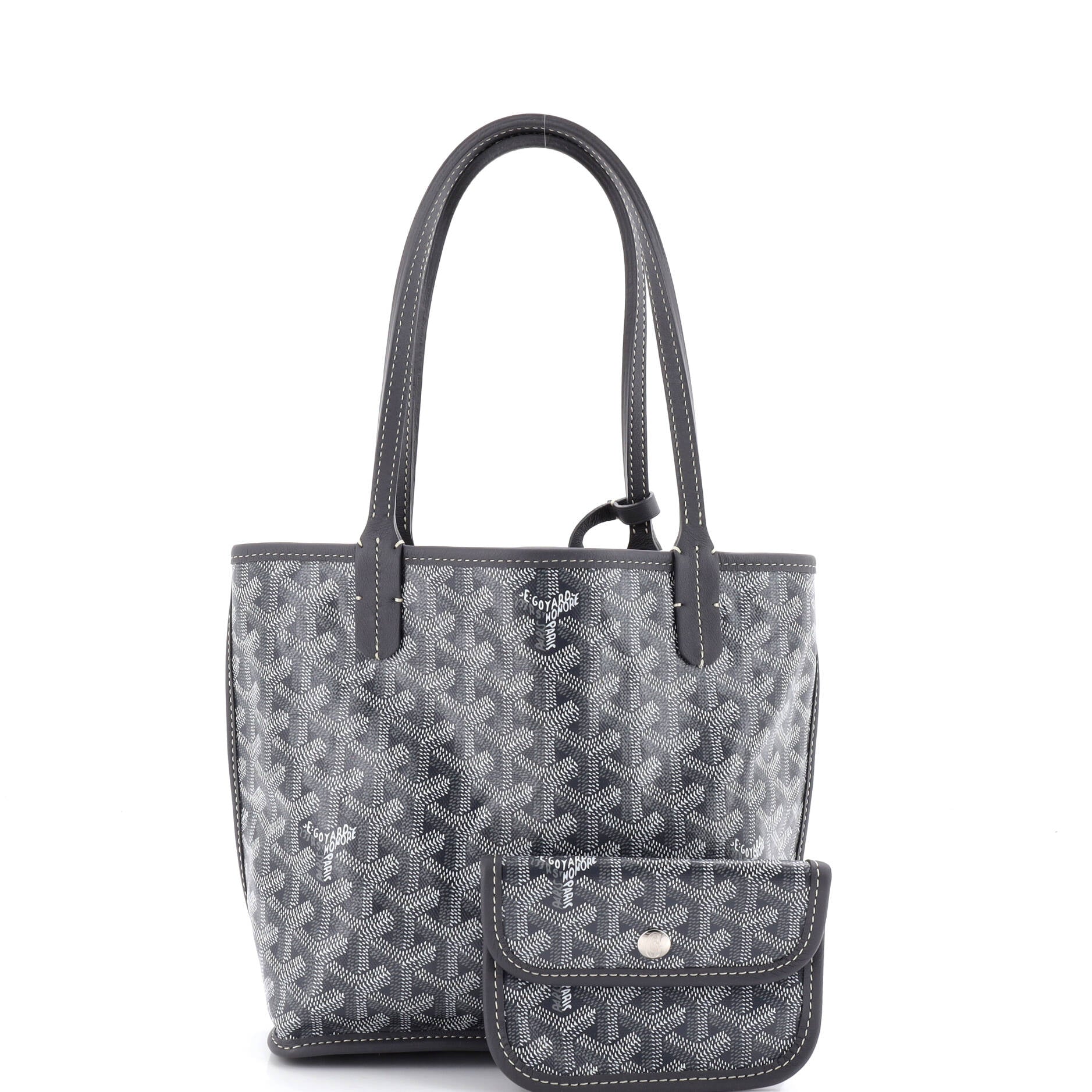 Anjou Reversible Tote Coated Canvas Mini