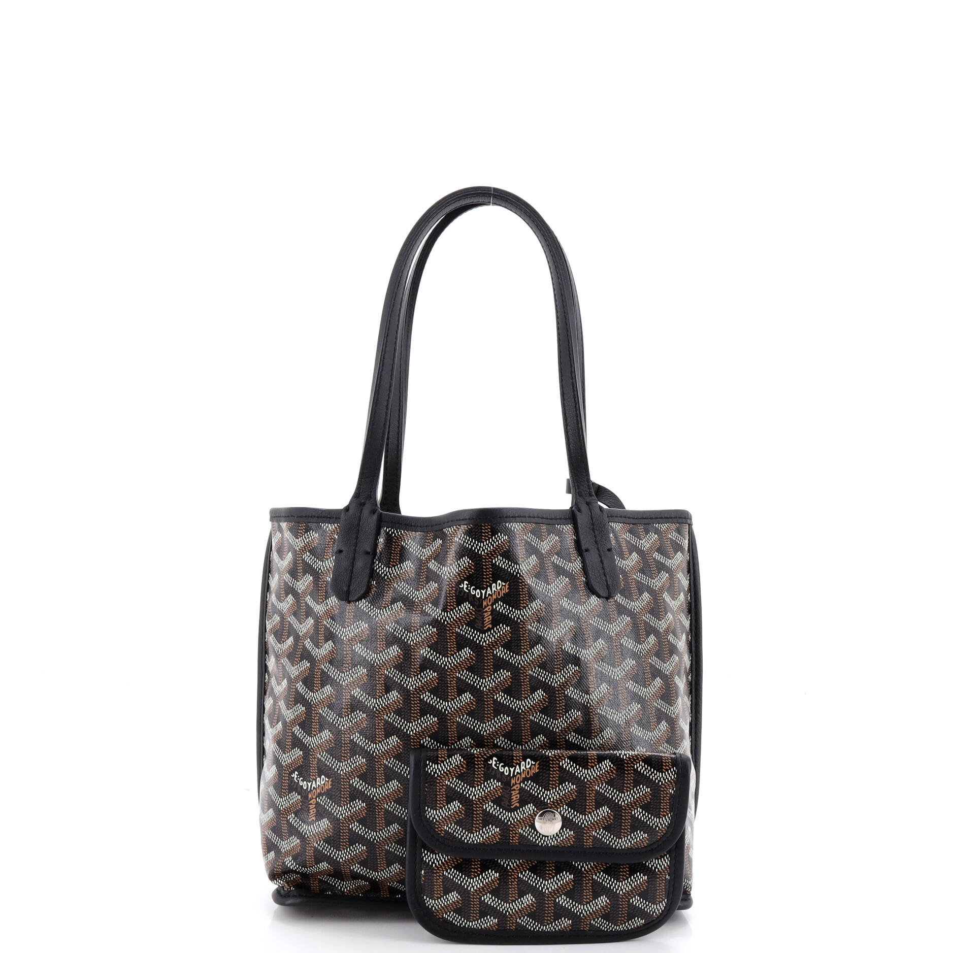 Anjou Reversible Tote Coated Canvas Mini