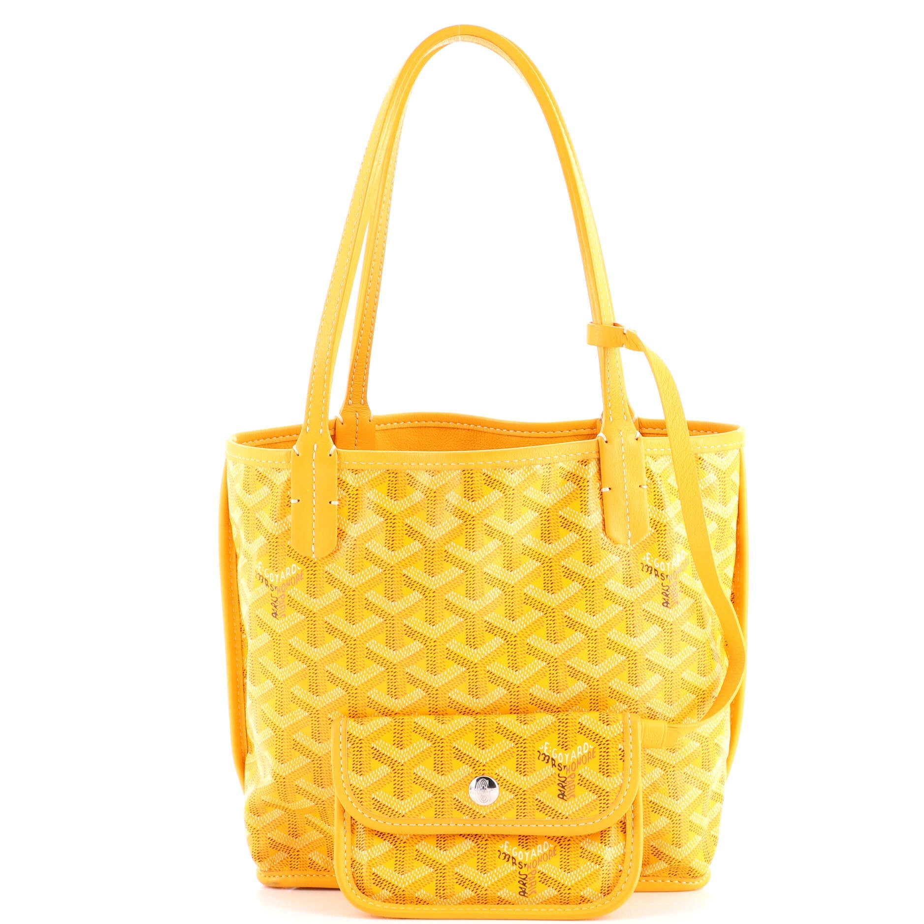 Anjou Reversible Tote Coated Canvas Mini