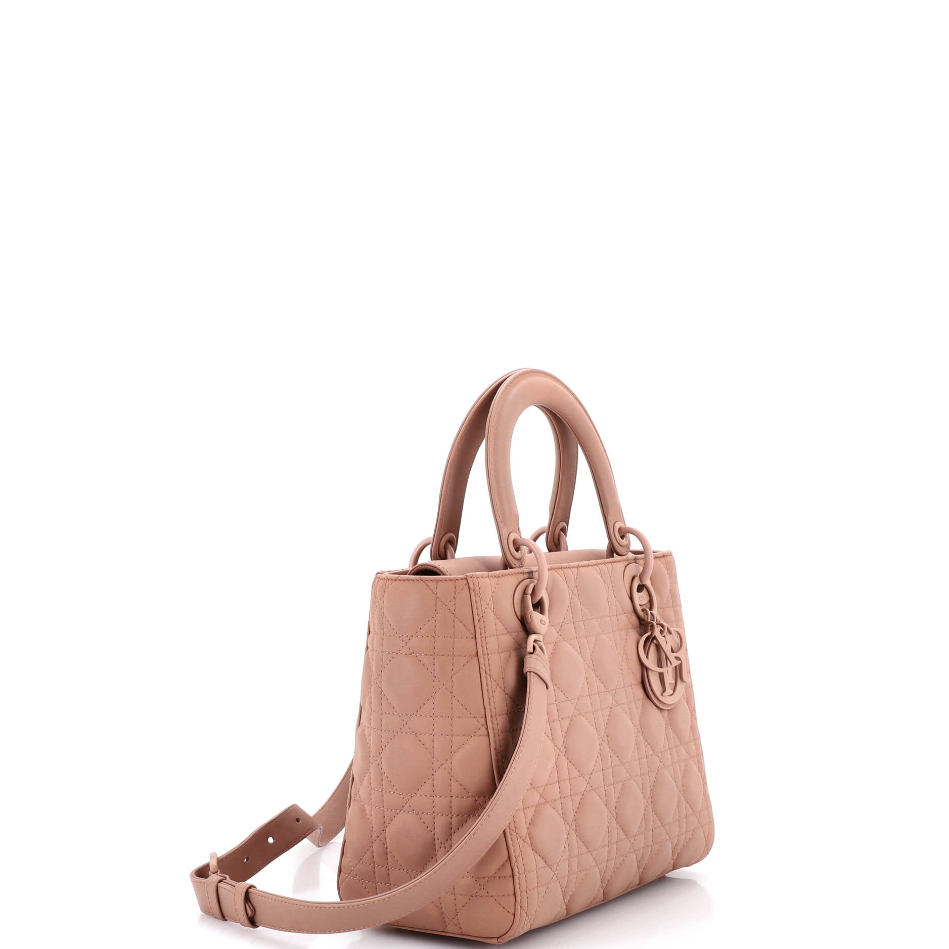 Ultra Matte Lady Dior Bag Cannage Quilt Calfskin Medium