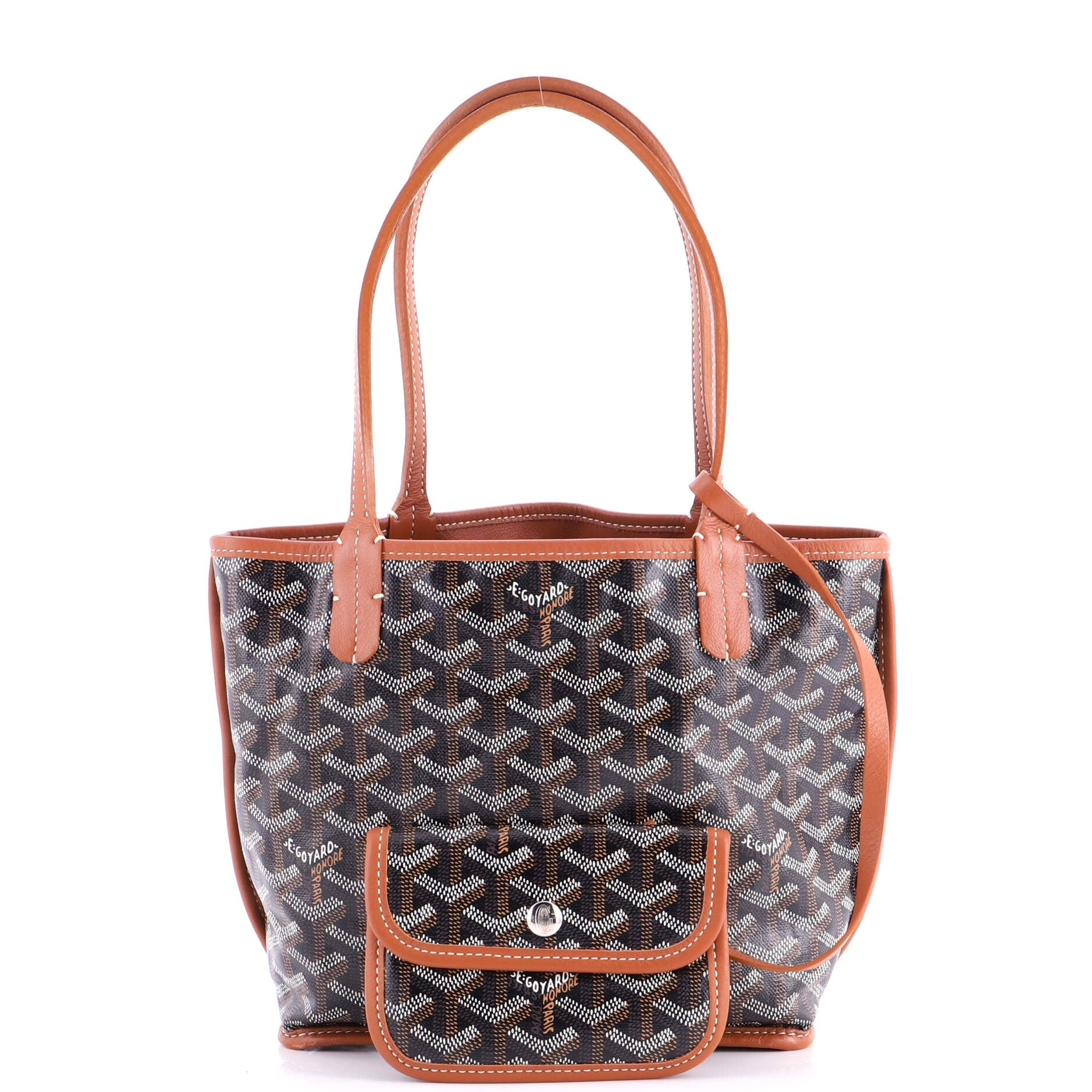 Anjou Reversible Tote Coated Canvas Mini