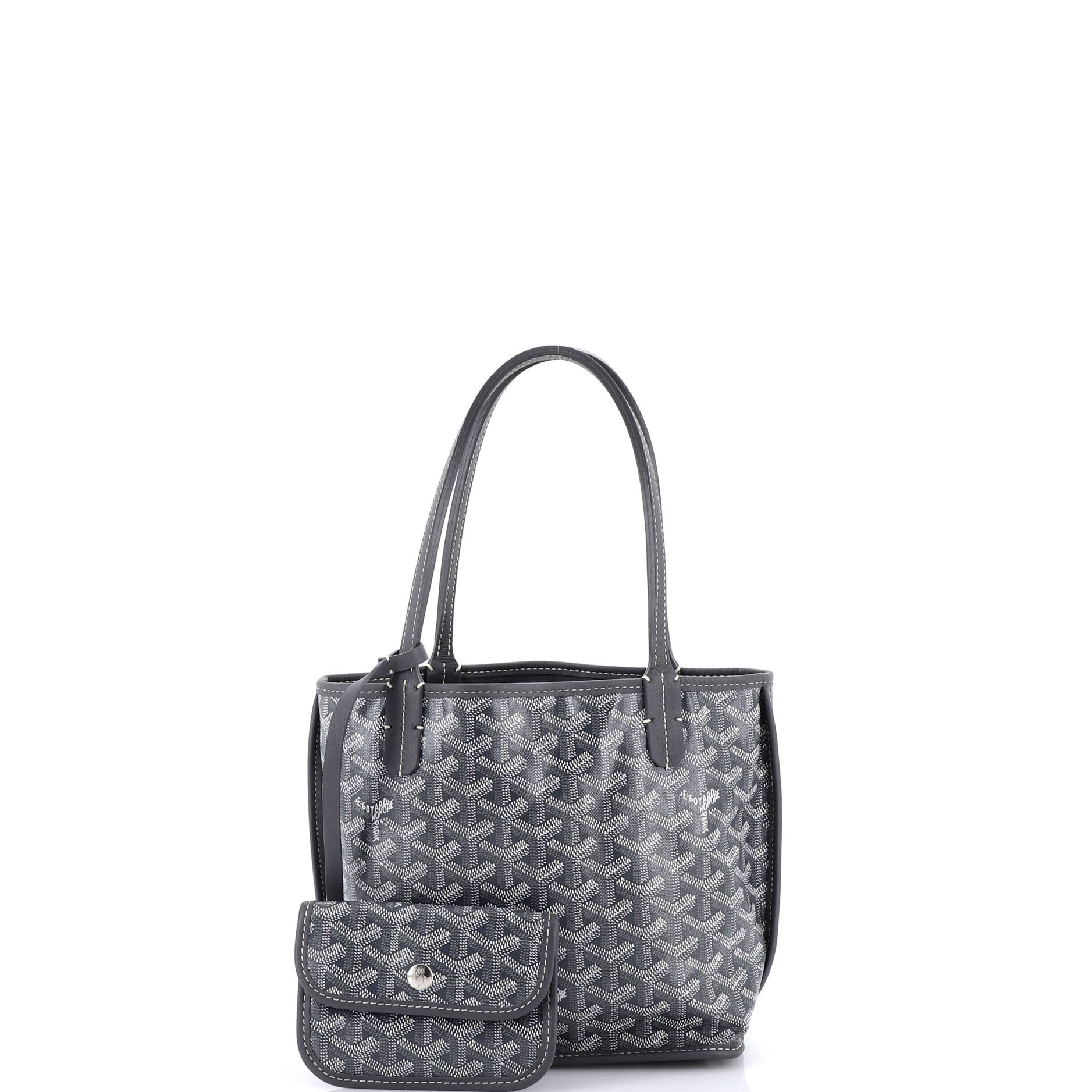 Anjou Reversible Tote Coated Canvas Mini