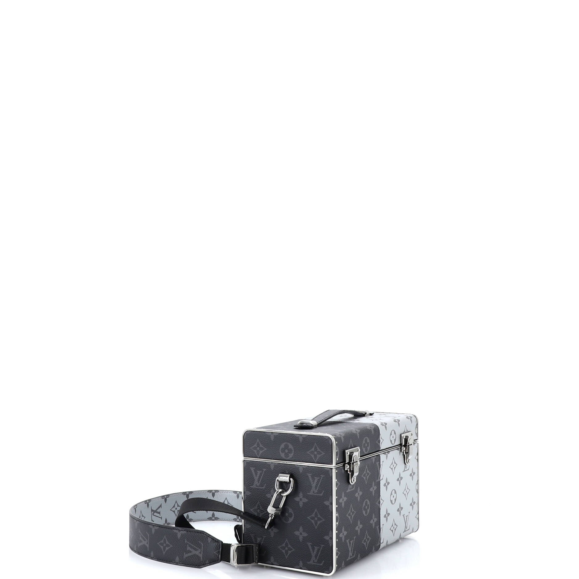Trunk Shoulder Bag Monogram Eclipse Split Canvas Mini