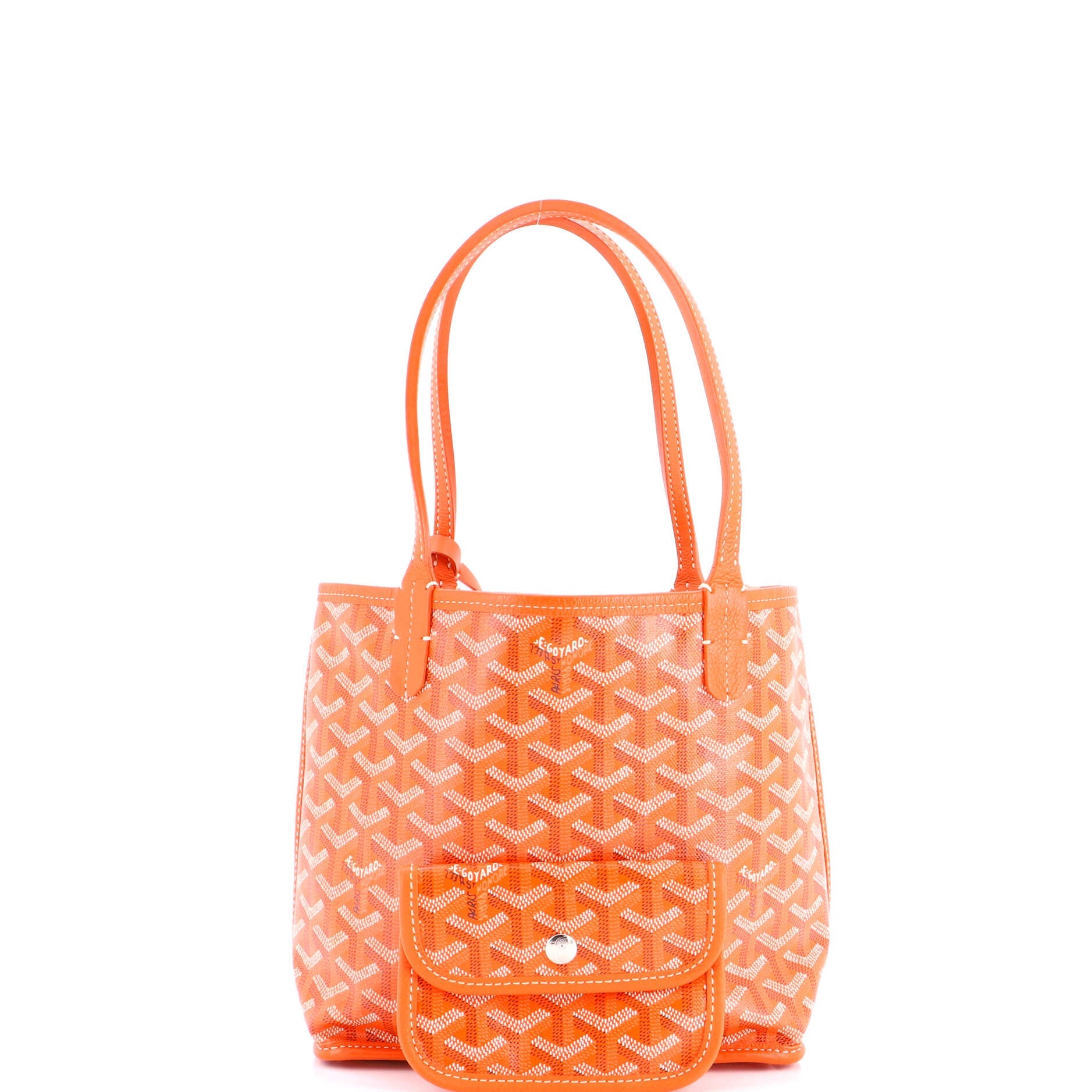 Anjou Reversible Tote Coated Canvas Mini