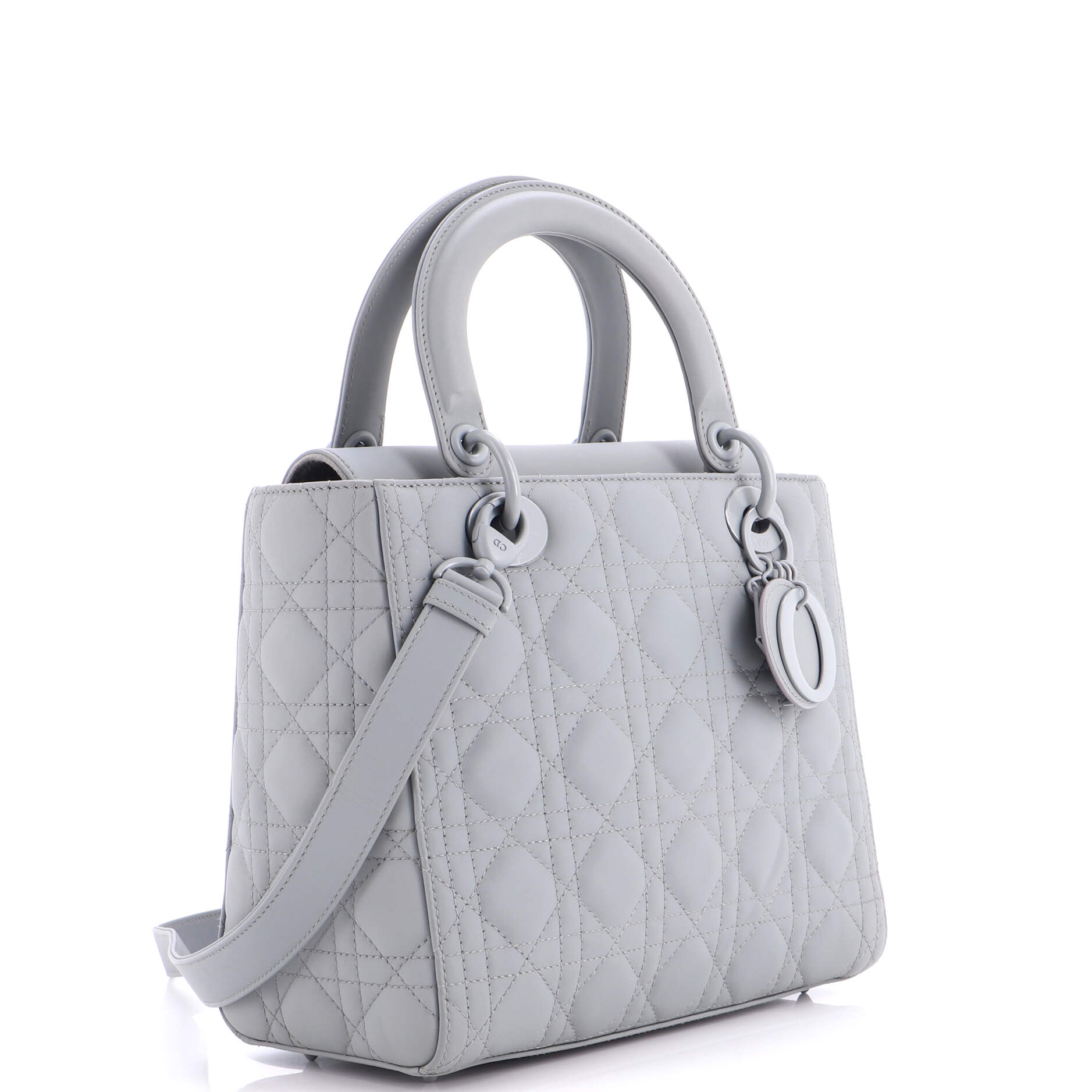 Ultra Matte Lady Dior Bag Cannage Quilt Calfskin Medium