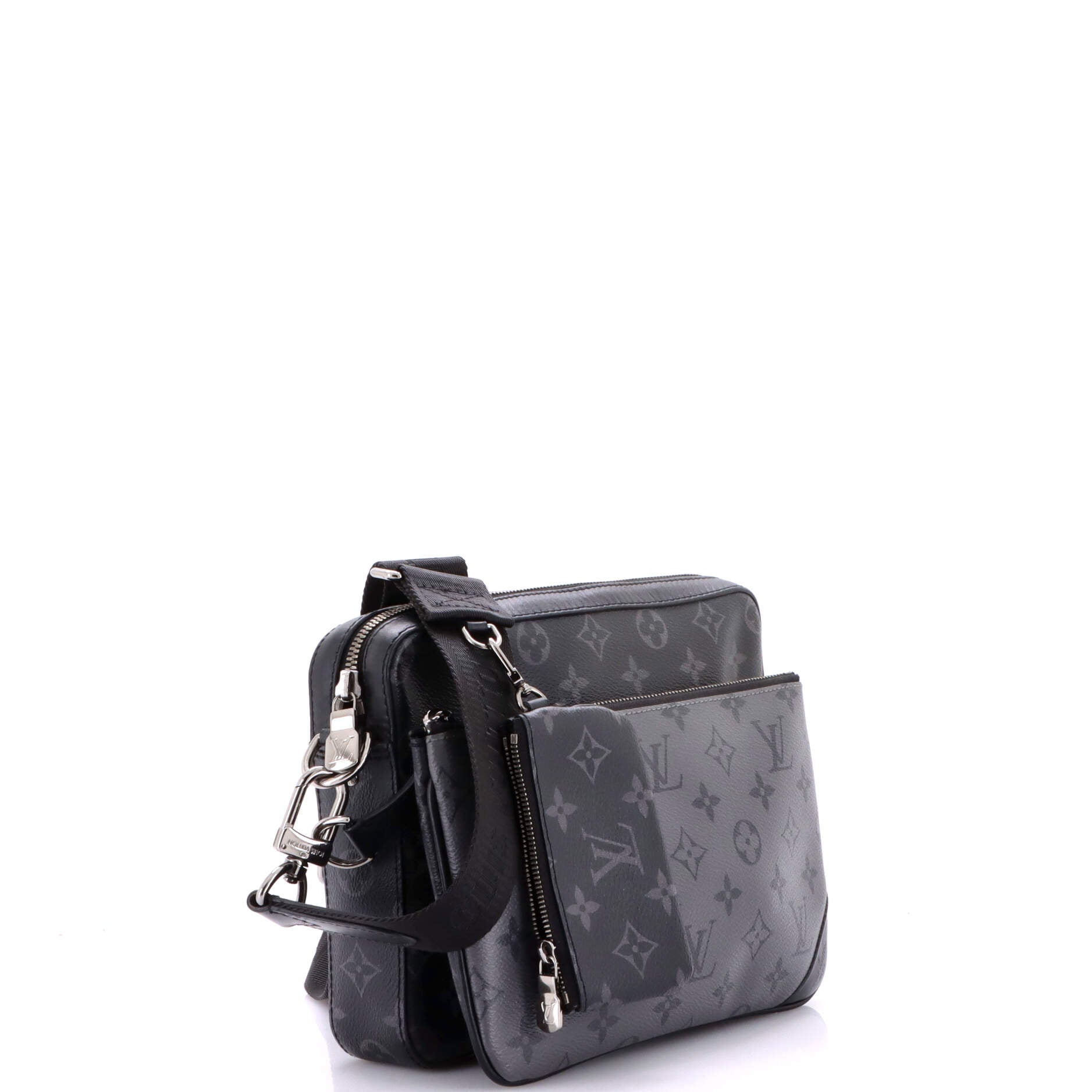 Trio Messenger Bag Reverse Monogram Eclipse Canvas