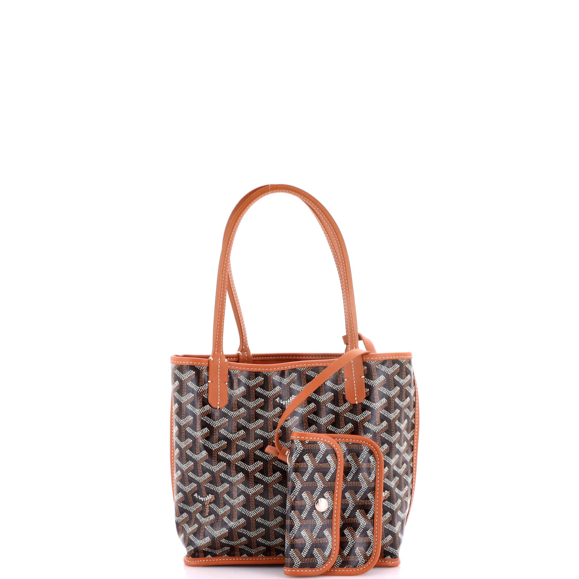 Anjou Reversible Tote Coated Canvas Mini