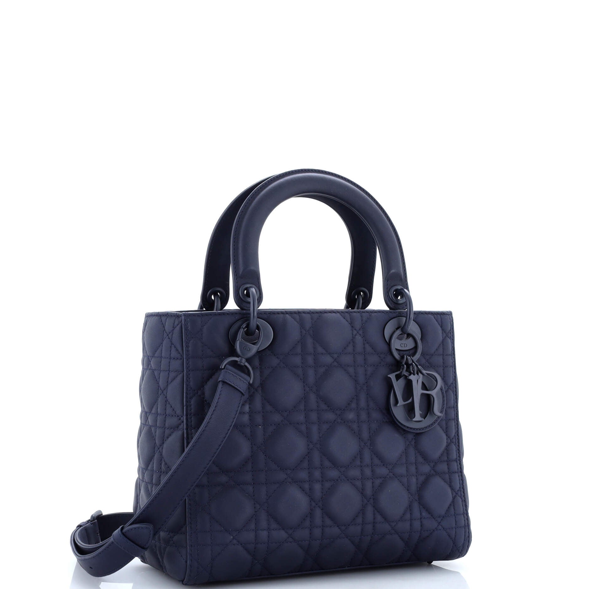 Ultra Matte Lady Dior Bag Cannage Quilt Calfskin Medium
