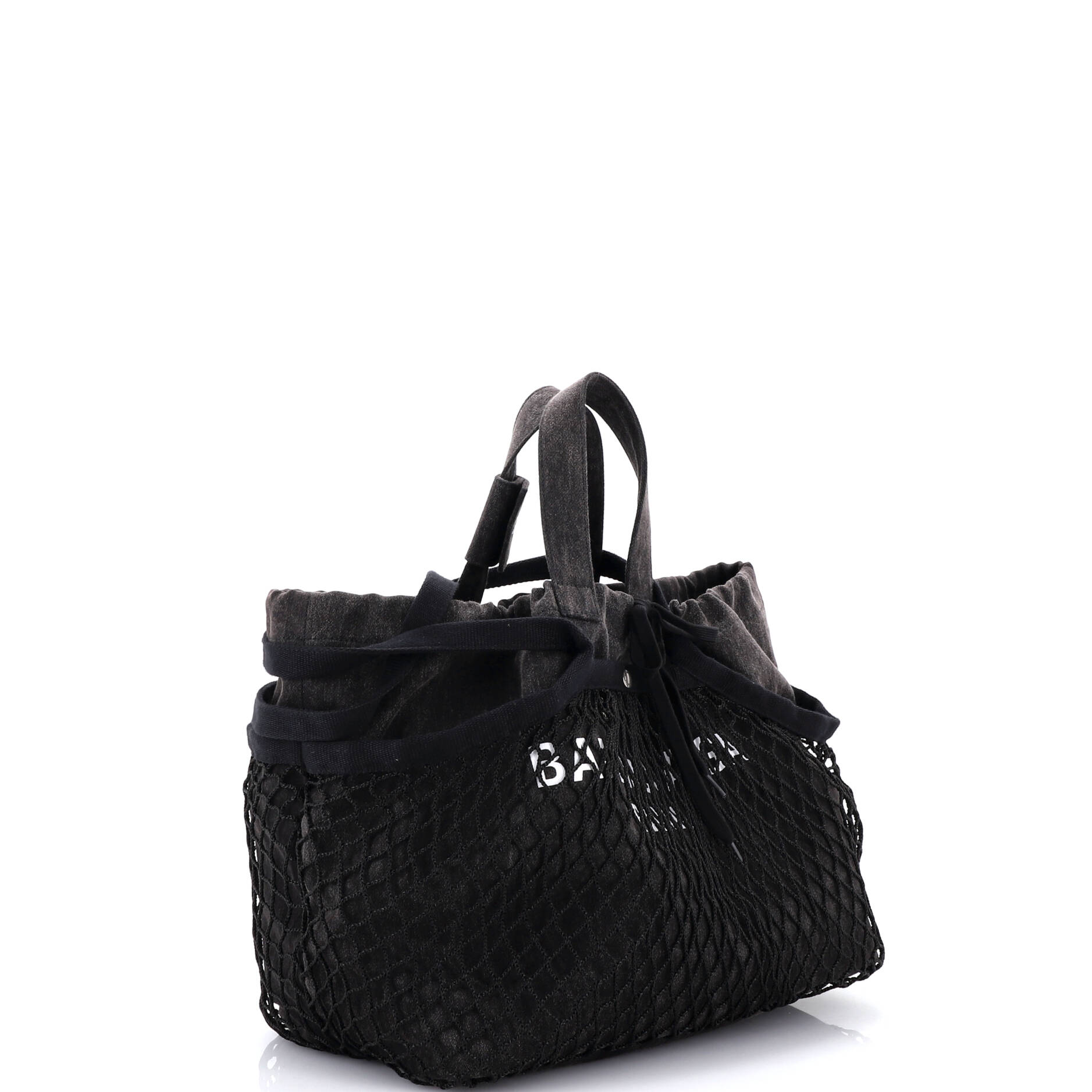24/7 Drawstring Tote Mesh and Denim Medium