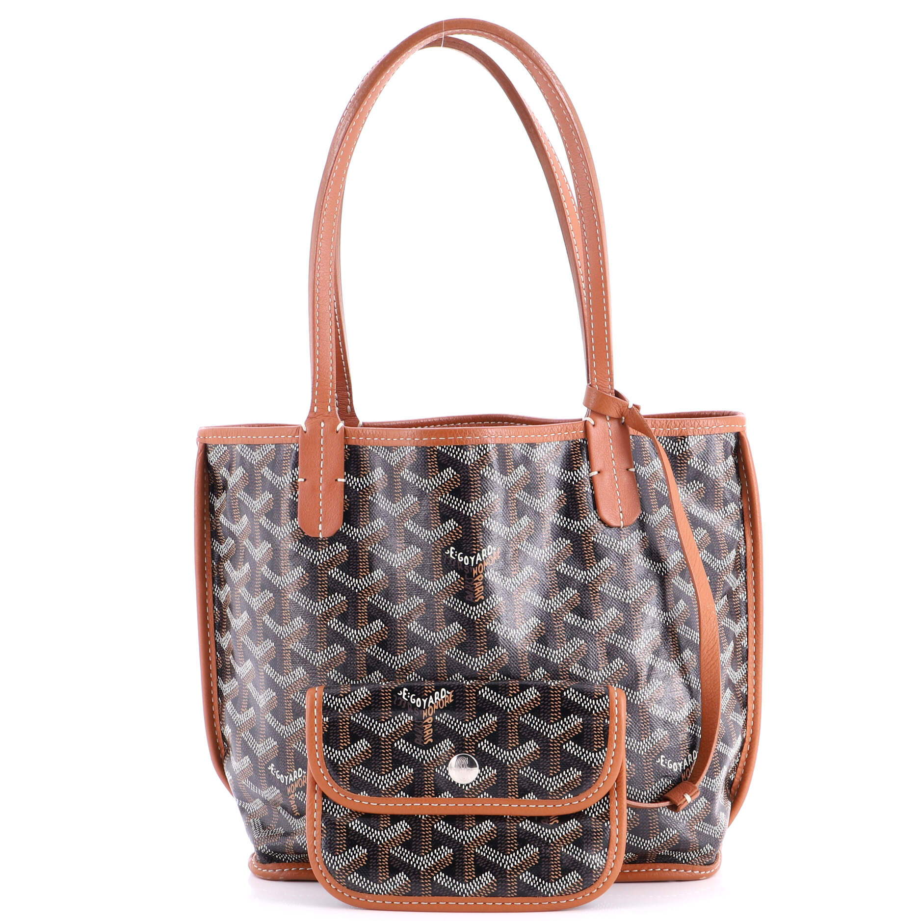 Anjou Reversible Tote Coated Canvas Mini