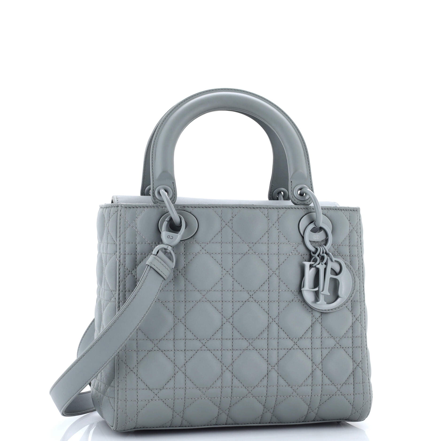 Ultra Matte Lady Dior Bag Cannage Quilt Calfskin Medium