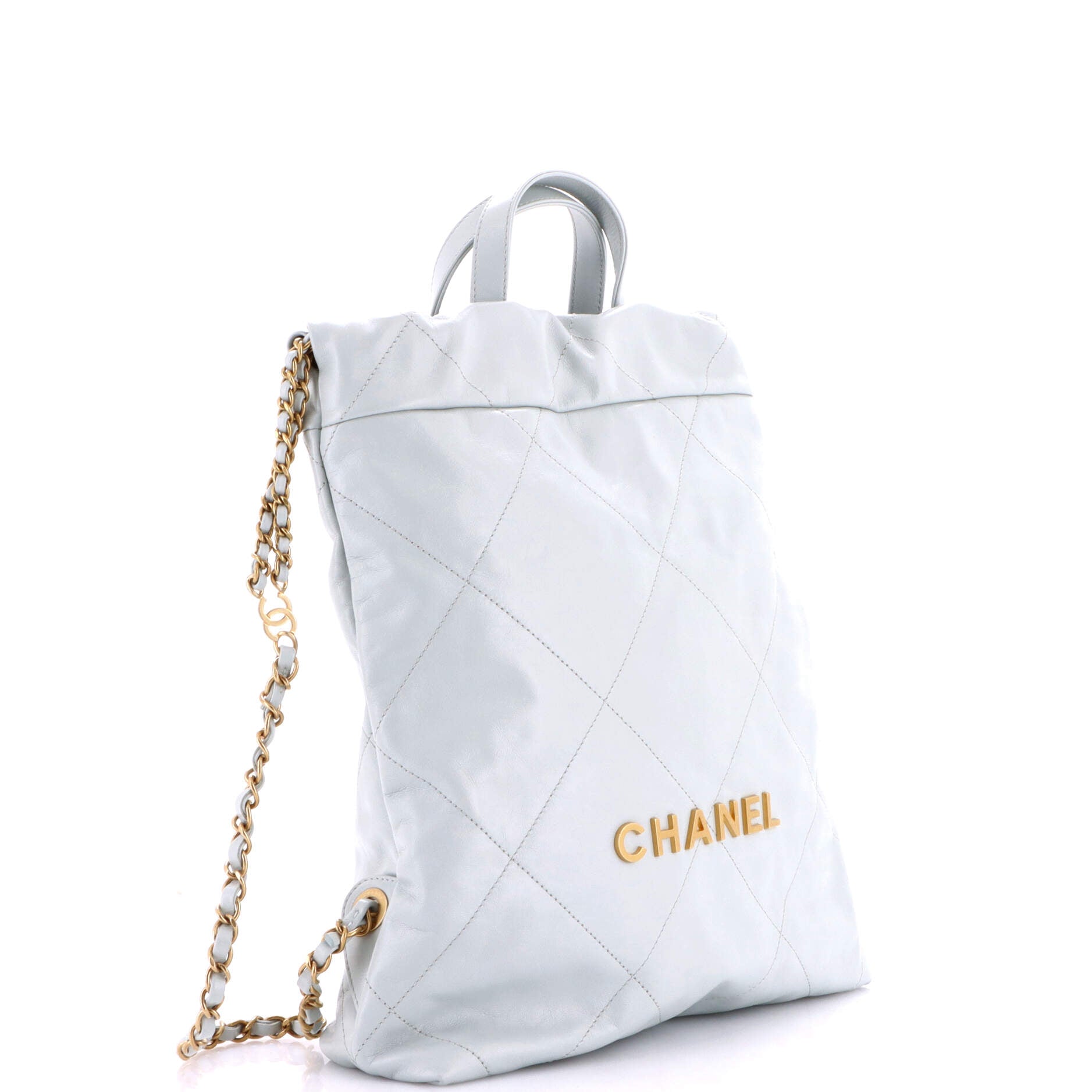 22 Chain Backpack Quilted Calfskin Medium