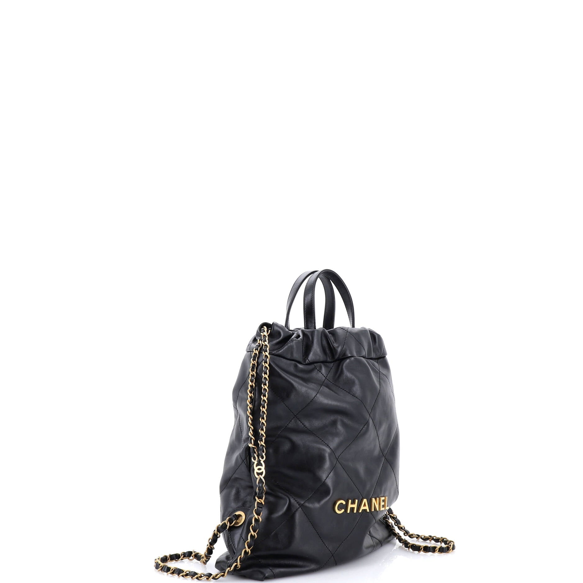 22 Chain Backpack Quilted Calfskin Medium