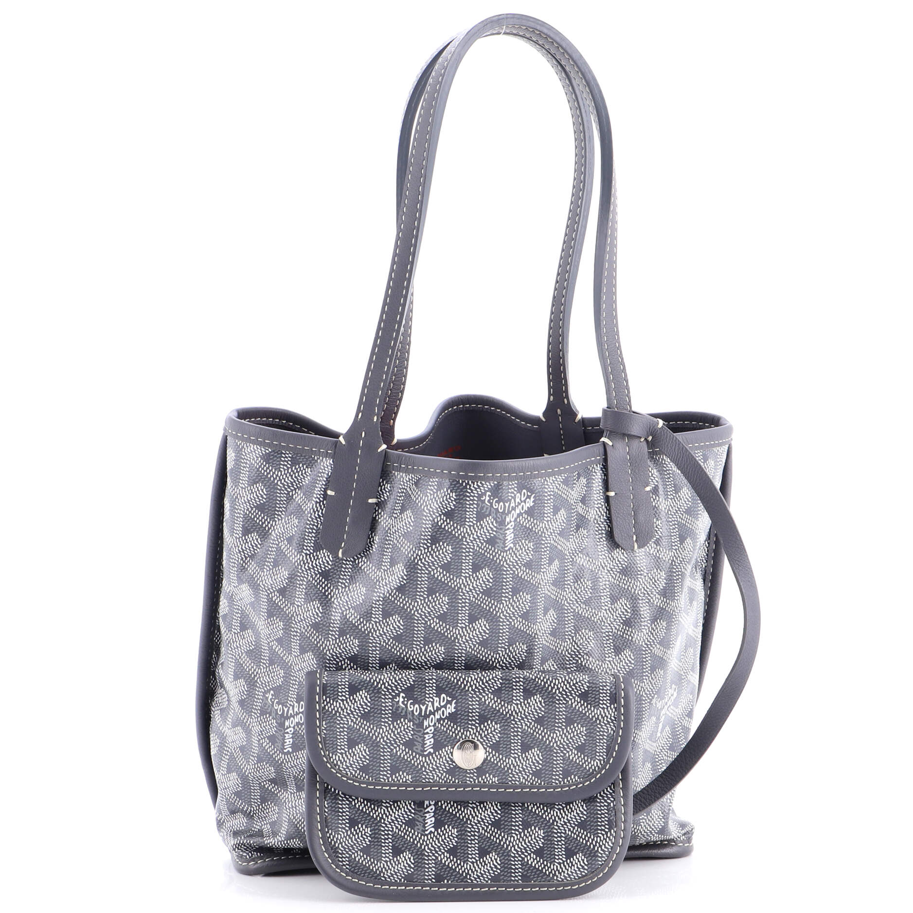 Anjou Reversible Tote Coated Canvas Mini