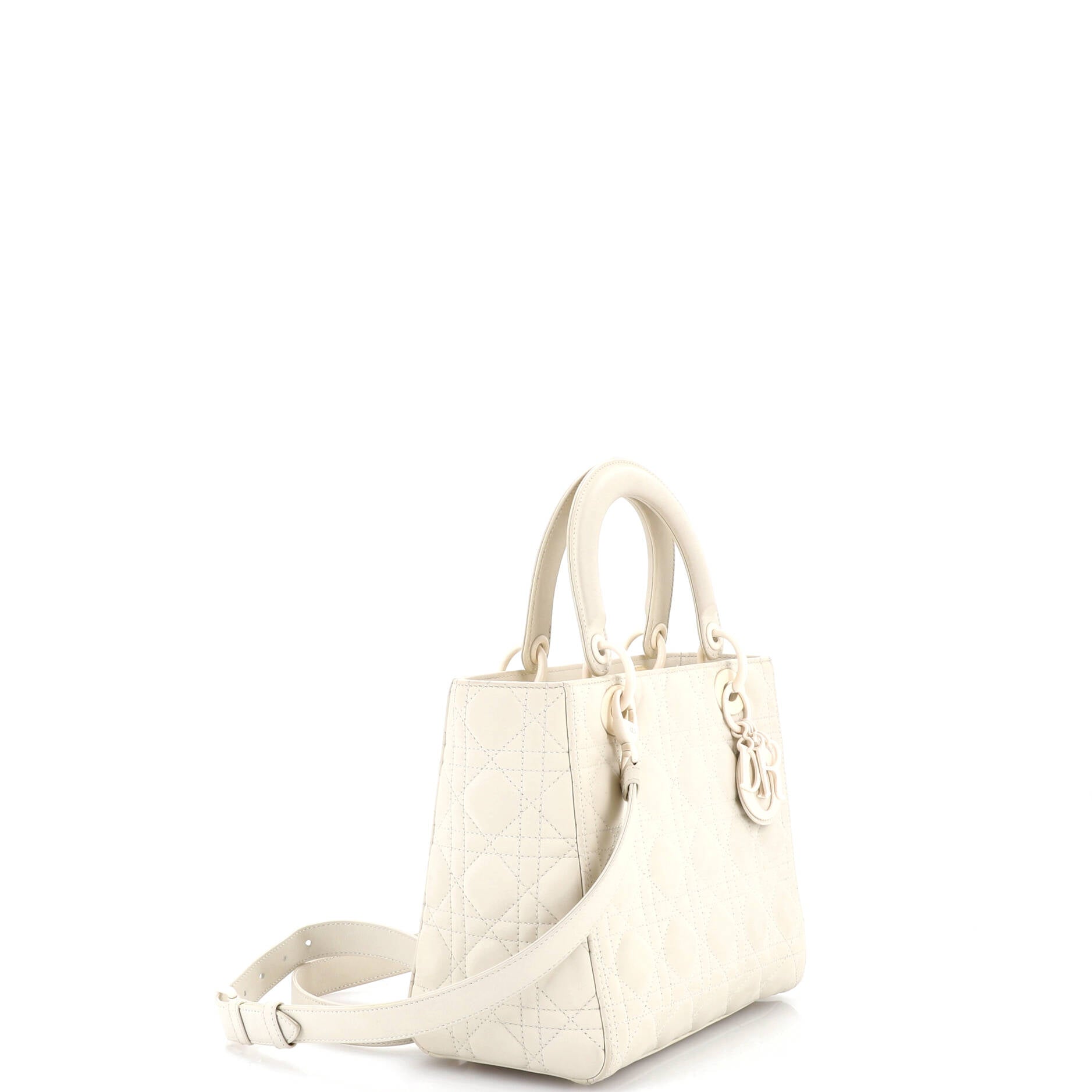 Ultra Matte Lady Dior Bag Cannage Quilt Calfskin Medium