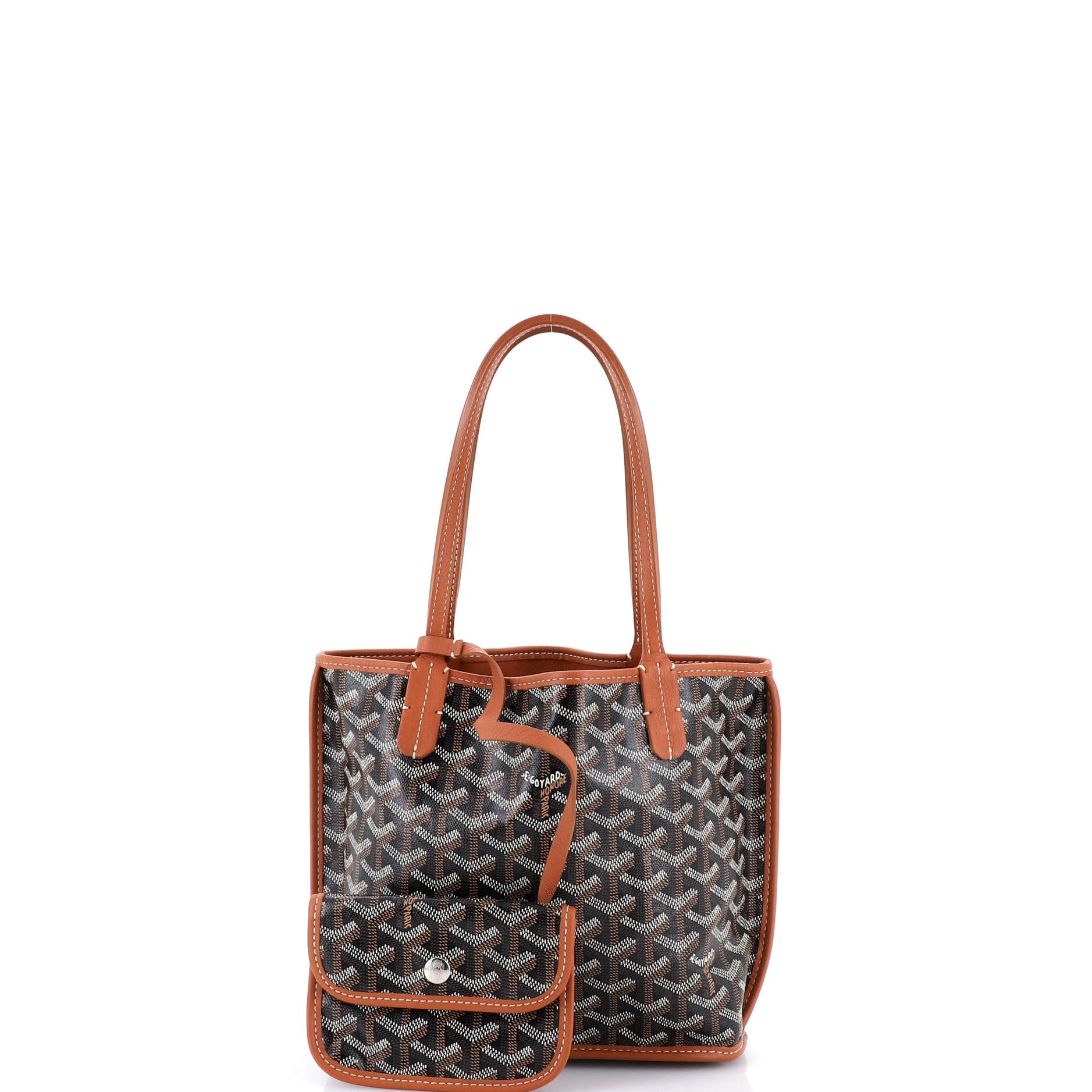 Anjou Reversible Tote Coated Canvas Mini