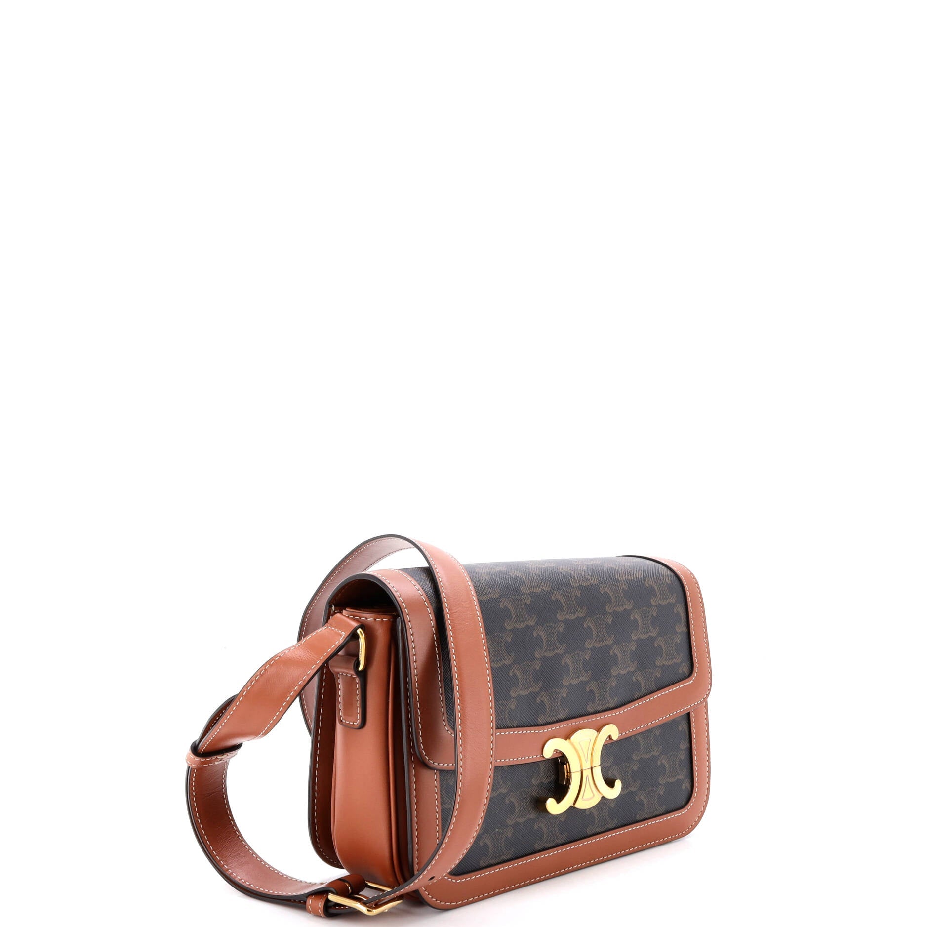 Triomphe Shoulder Bag Triomphe Coated Canvas Medium