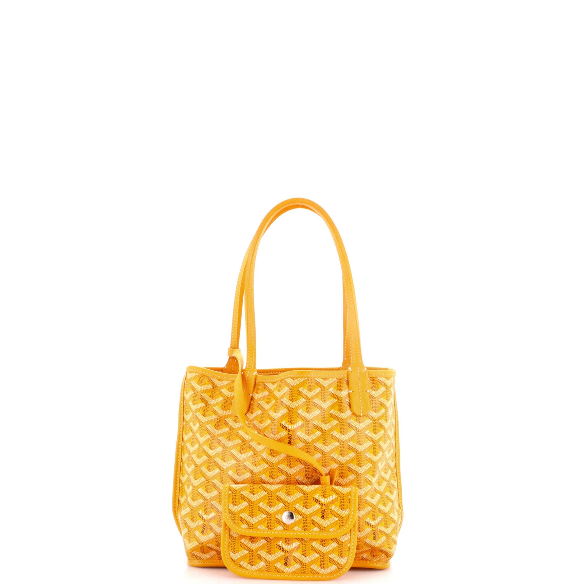 Anjou Reversible Tote Coated Canvas Mini