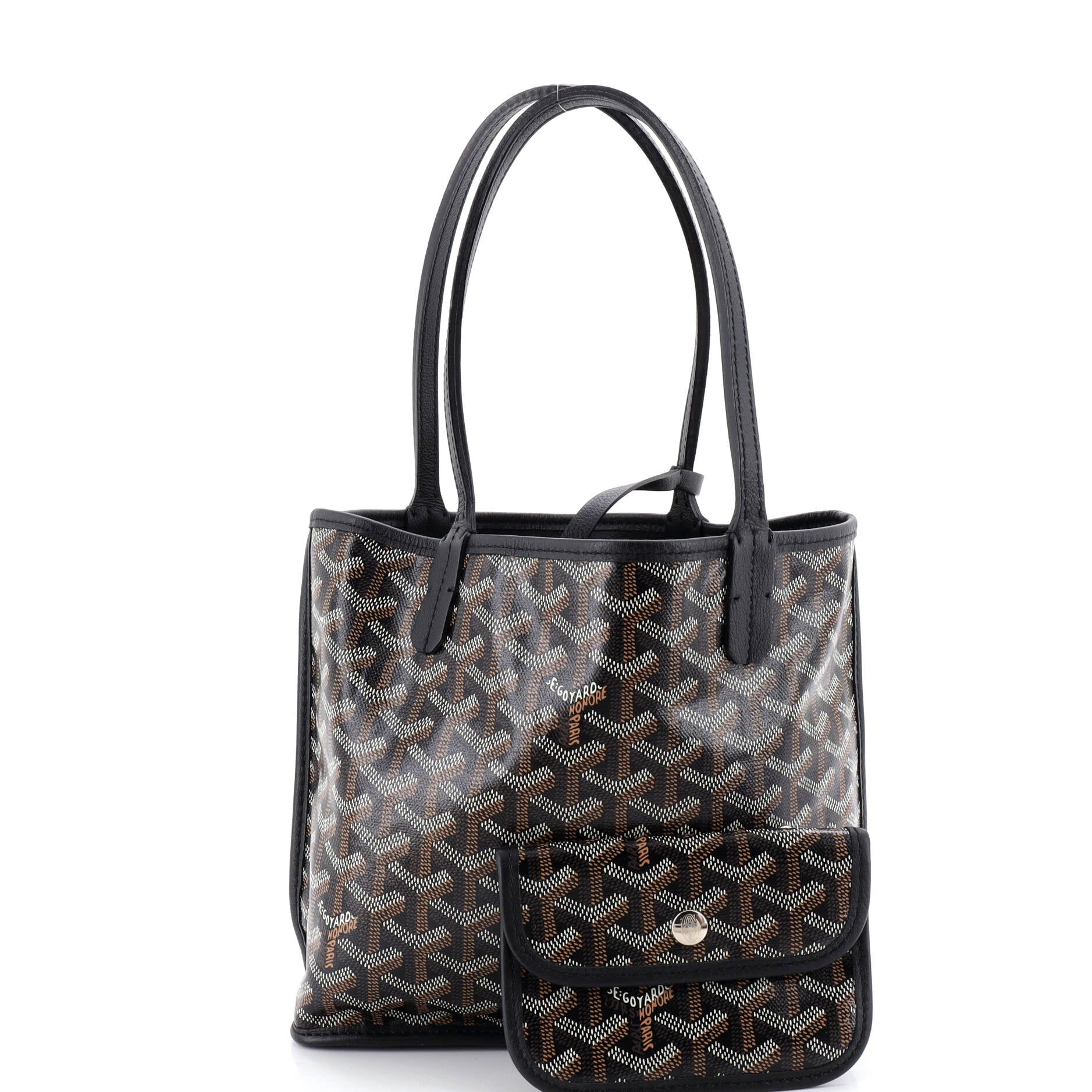 Anjou Reversible Tote Coated Canvas Mini