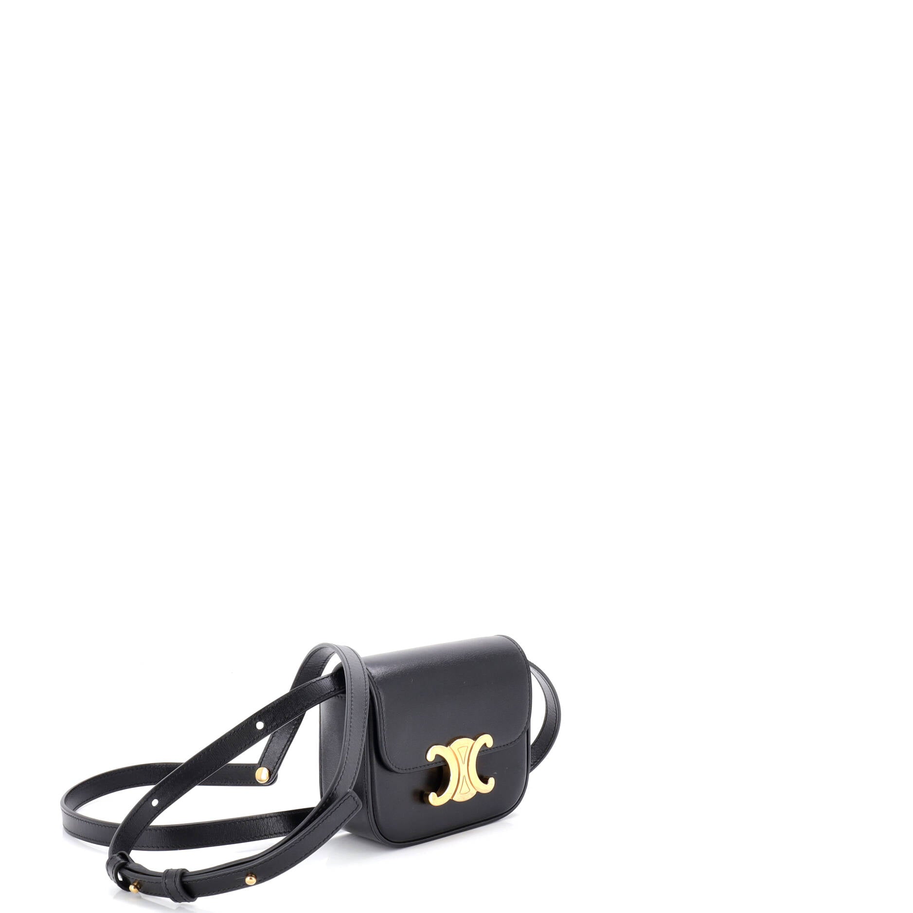 Triomphe Shoulder Bag Smooth Calfskin Mini