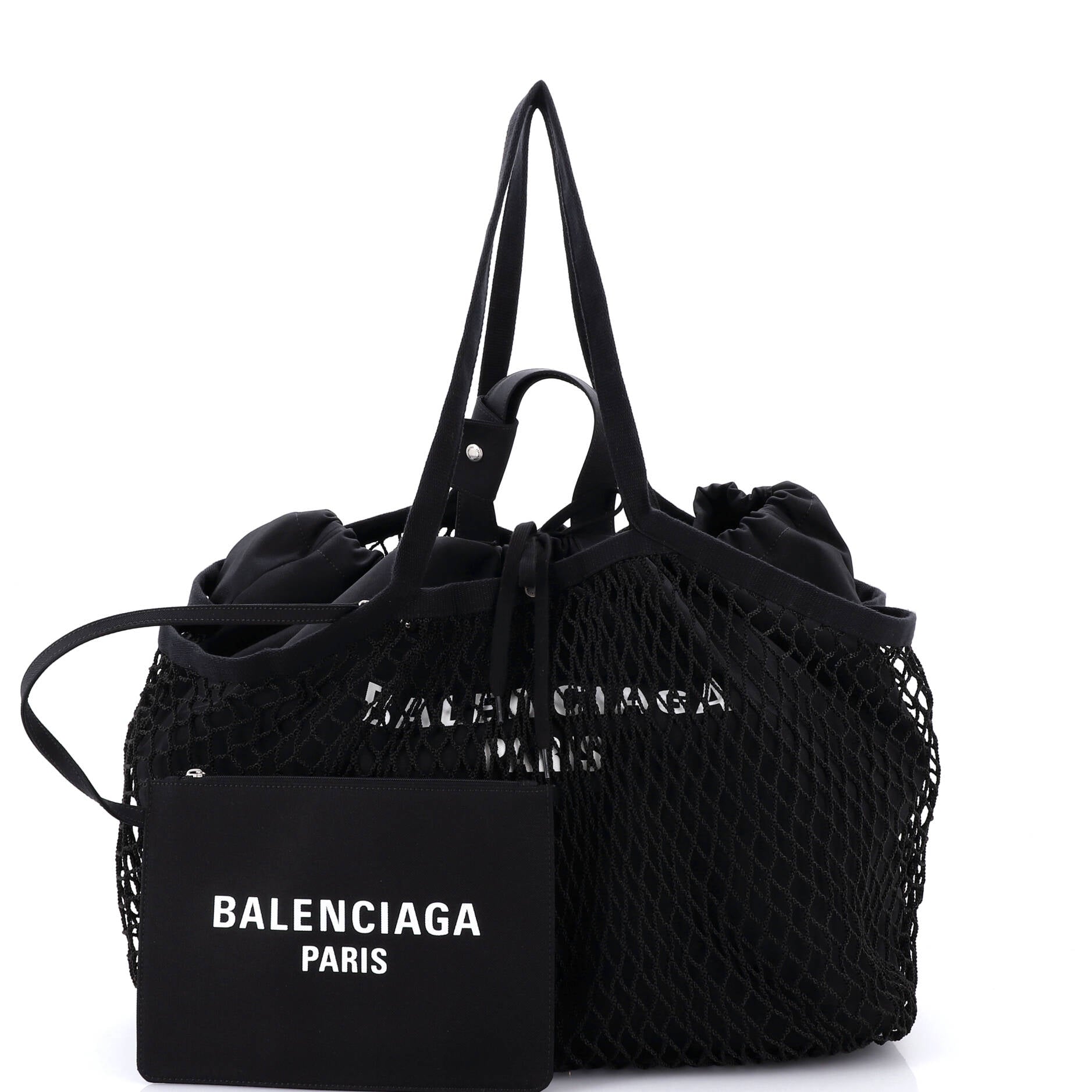 24/7 Drawstring Tote Mesh and Canvas Medium