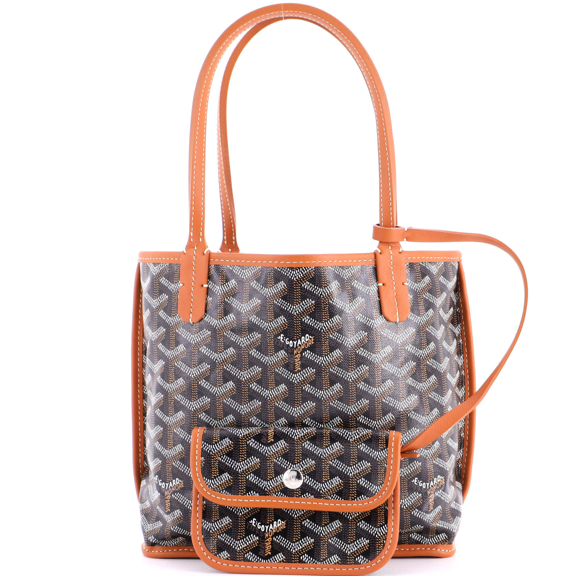 Anjou Reversible Tote Coated Canvas Mini