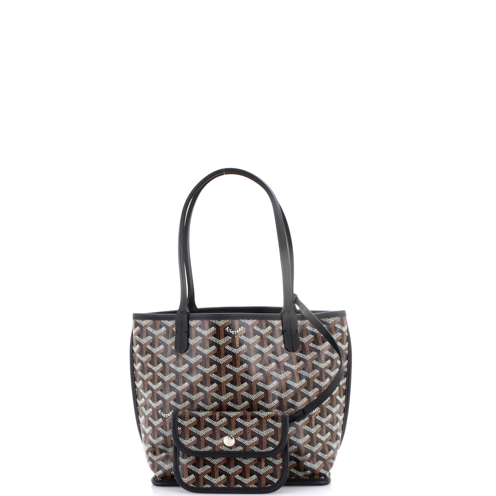 Anjou Reversible Tote Coated Canvas Mini