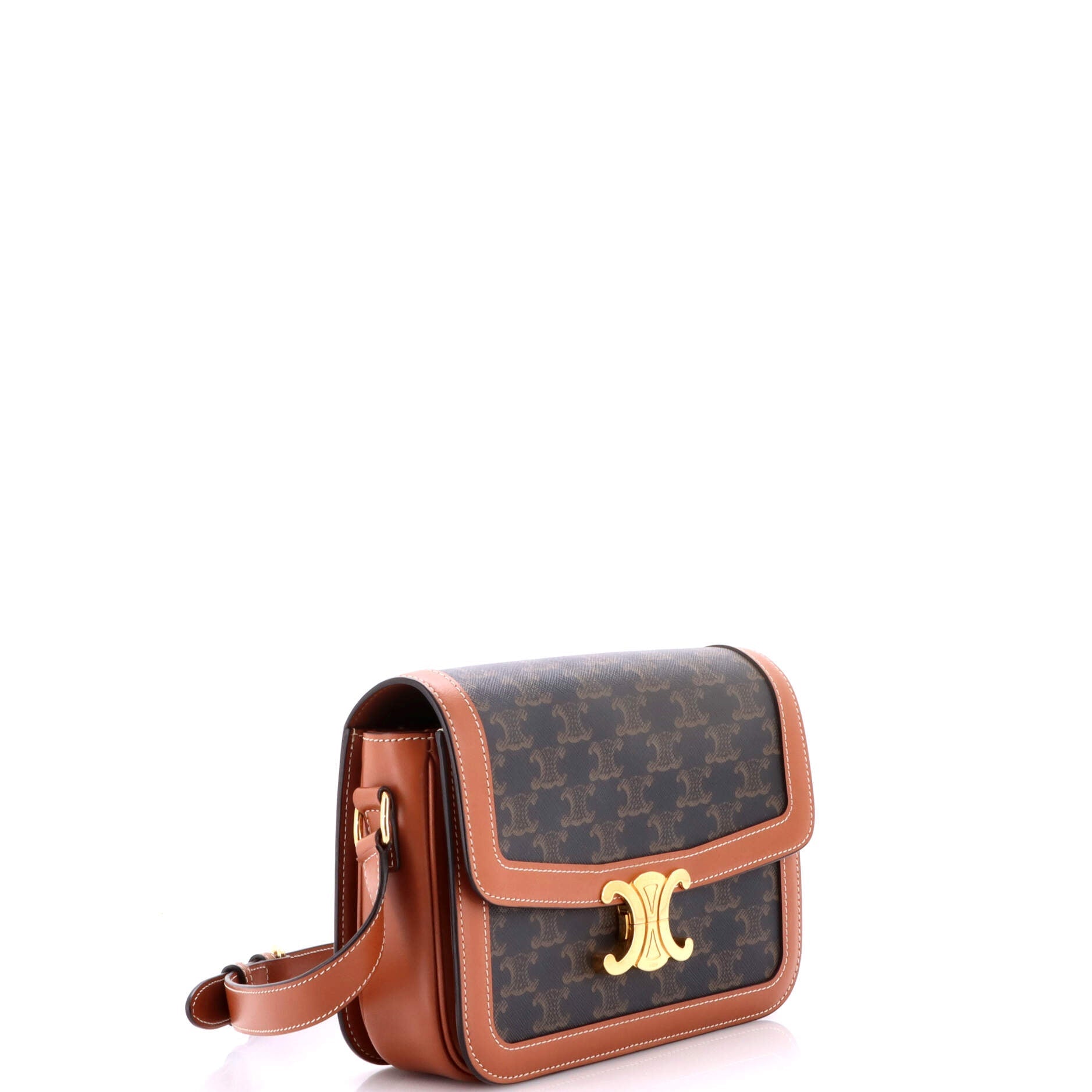 Triomphe Shoulder Bag Triomphe Coated Canvas Medium