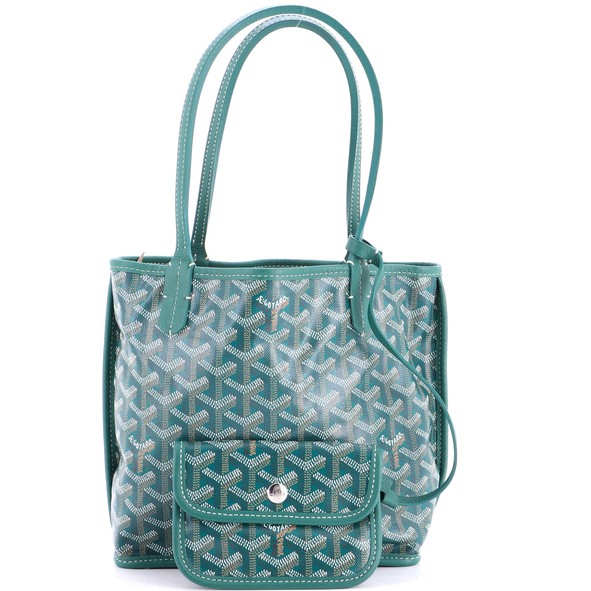 Anjou Reversible Tote Coated Canvas Mini