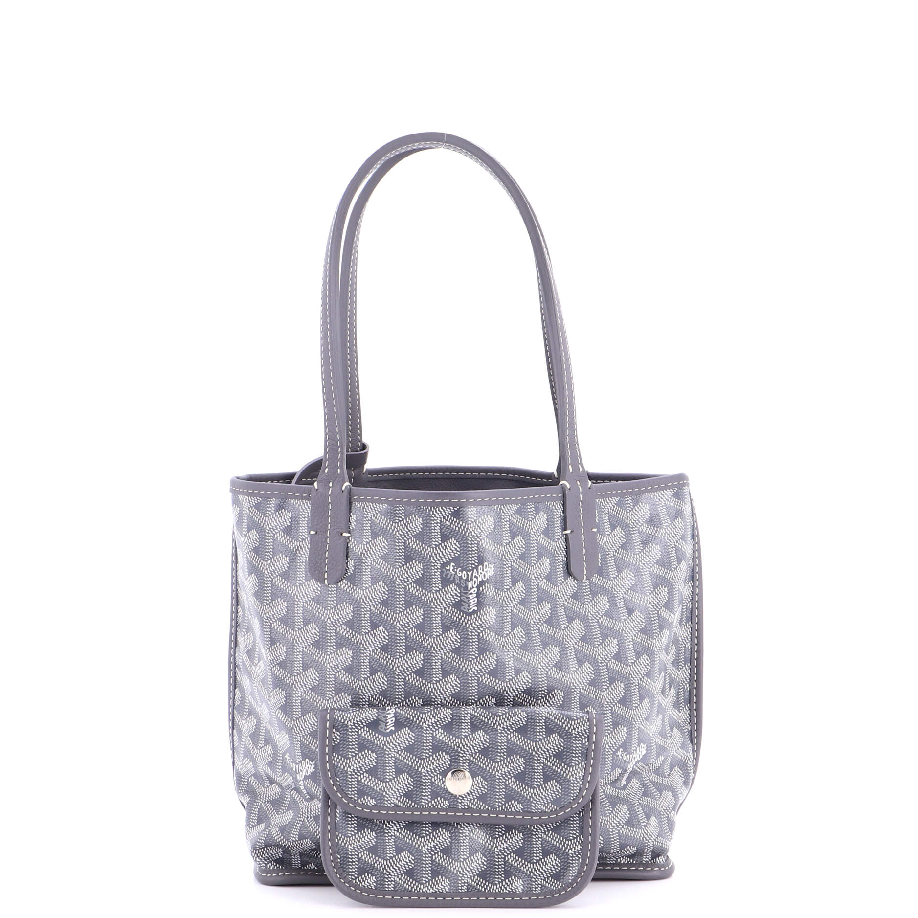 Anjou Reversible Tote Coated Canvas Mini