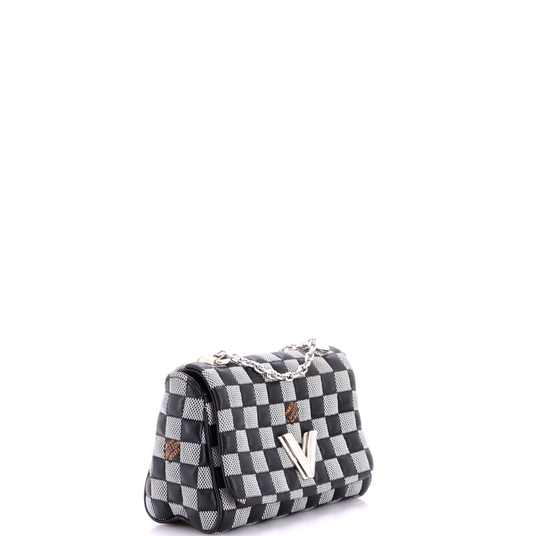 Twist Handbag Damier Quilted Calf Leather BB