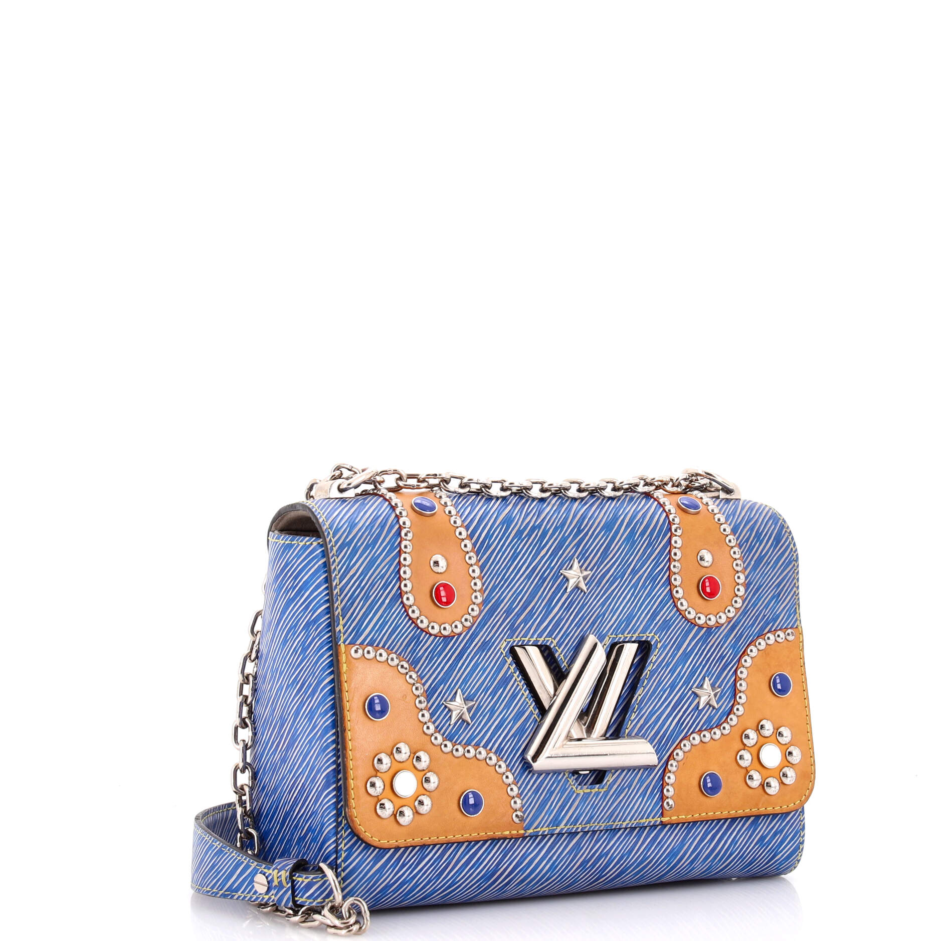 Twist Handbag Studded Epi Leather	 MM