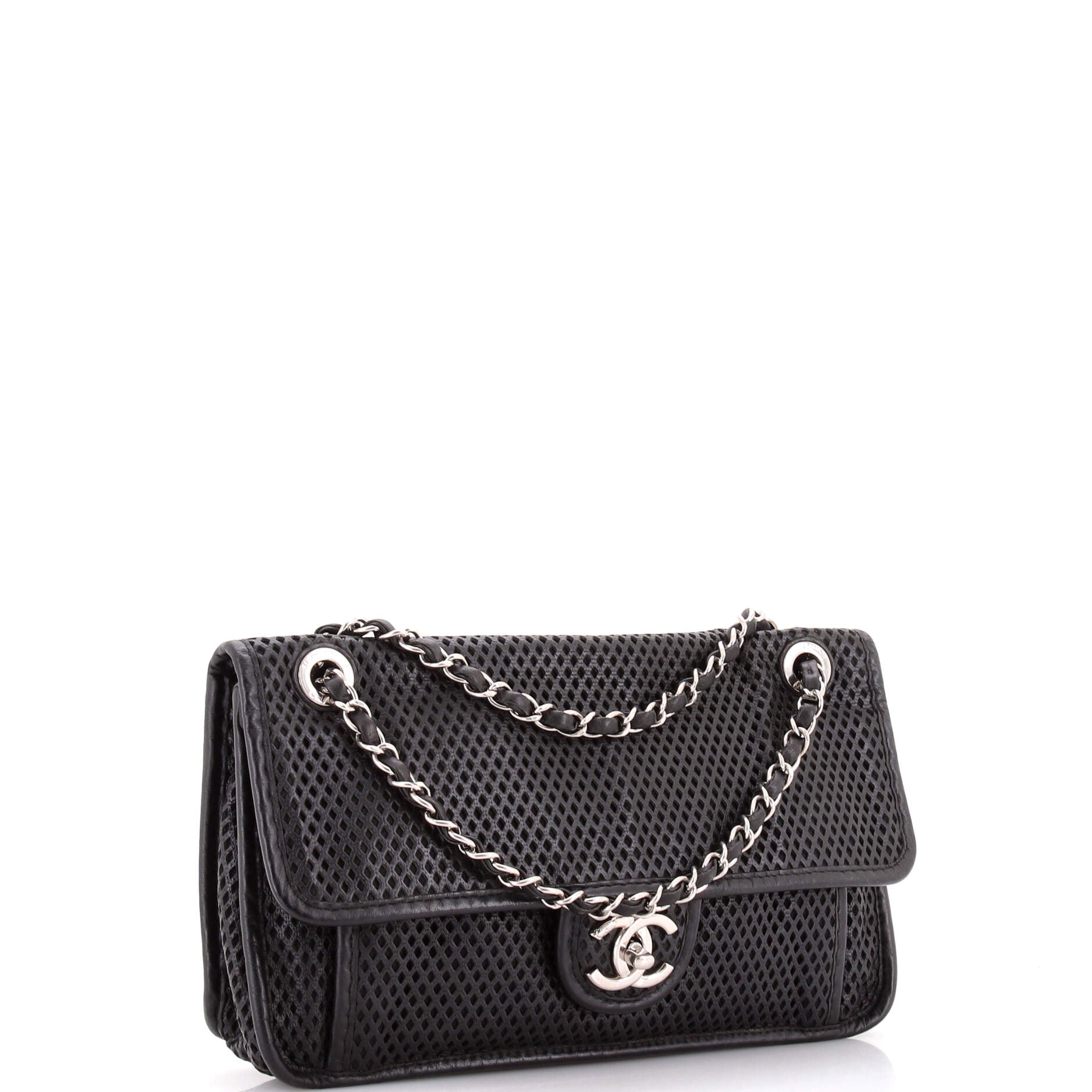 Up In The Air Flap Bag Perforated Leather Medium