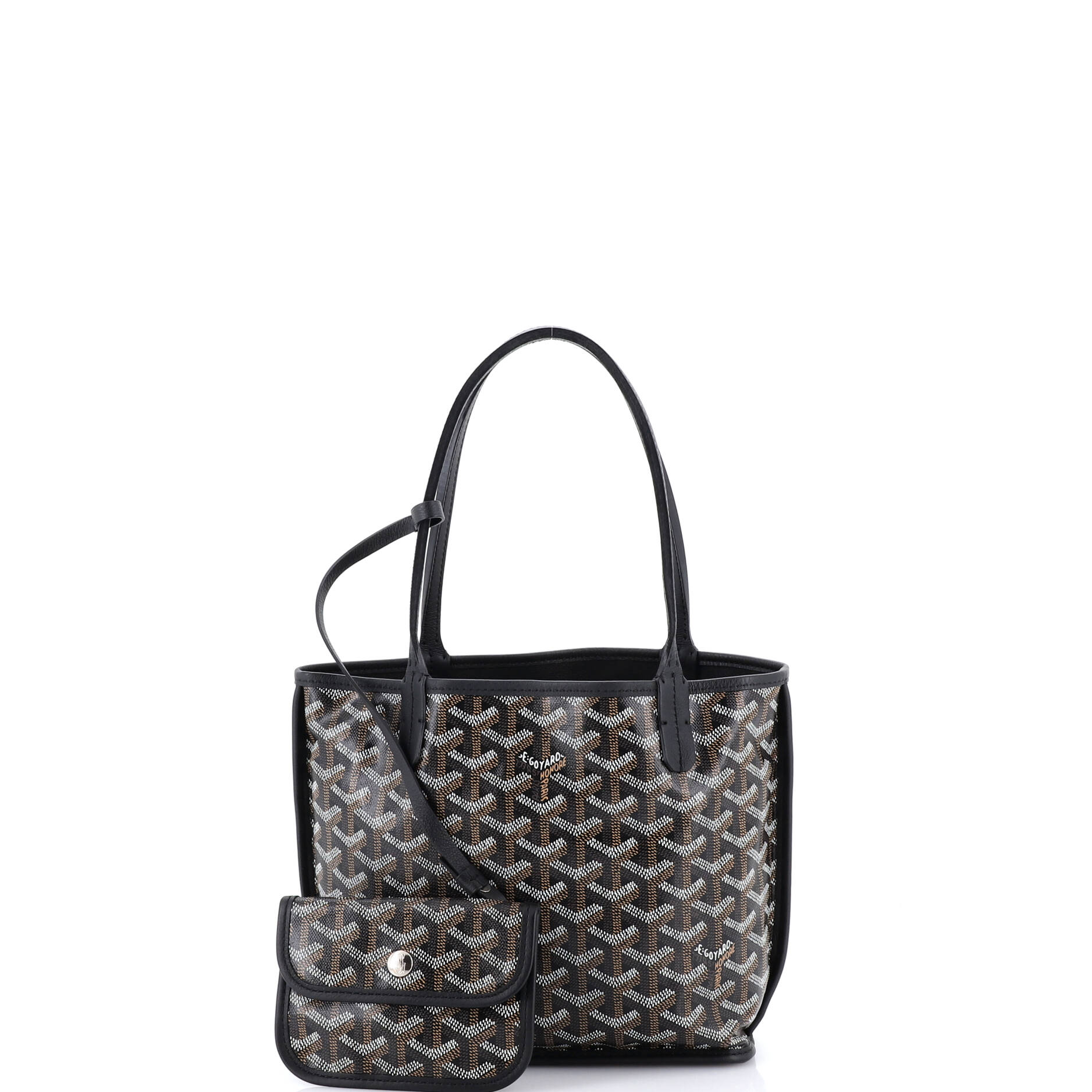 Anjou Reversible Tote Coated Canvas Mini