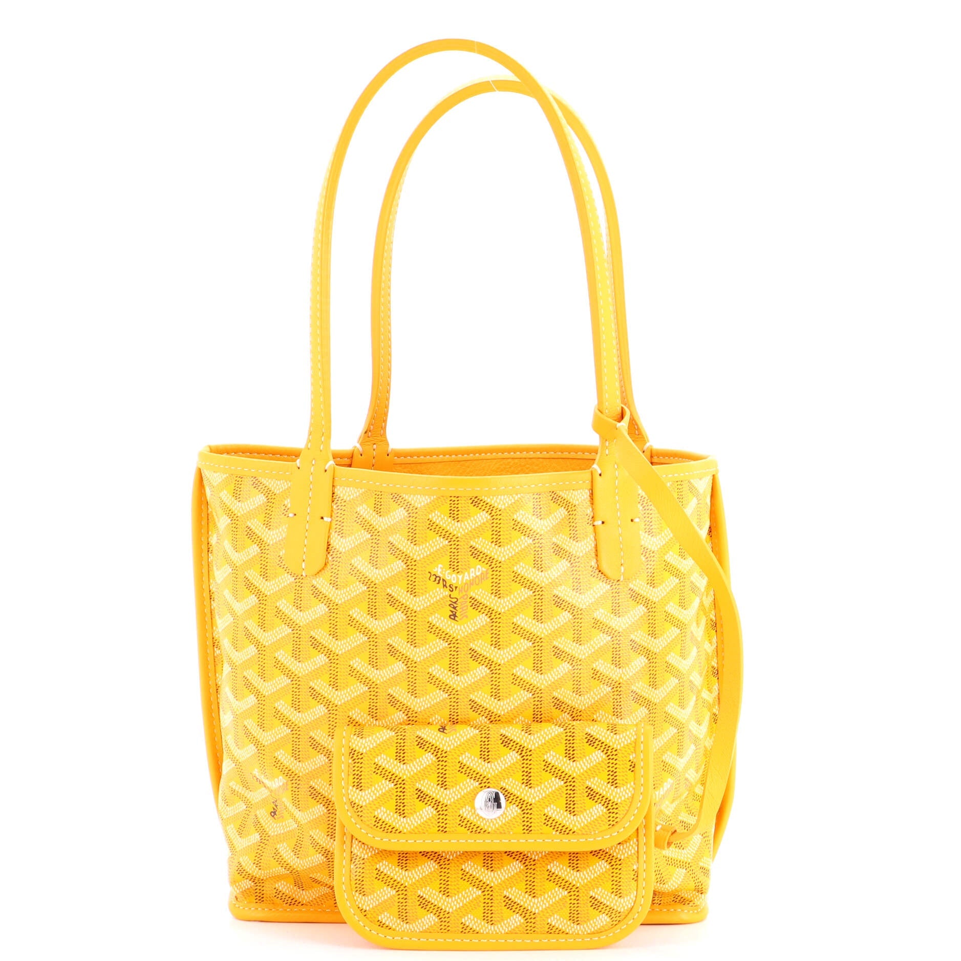 Anjou Reversible Tote Coated Canvas Mini