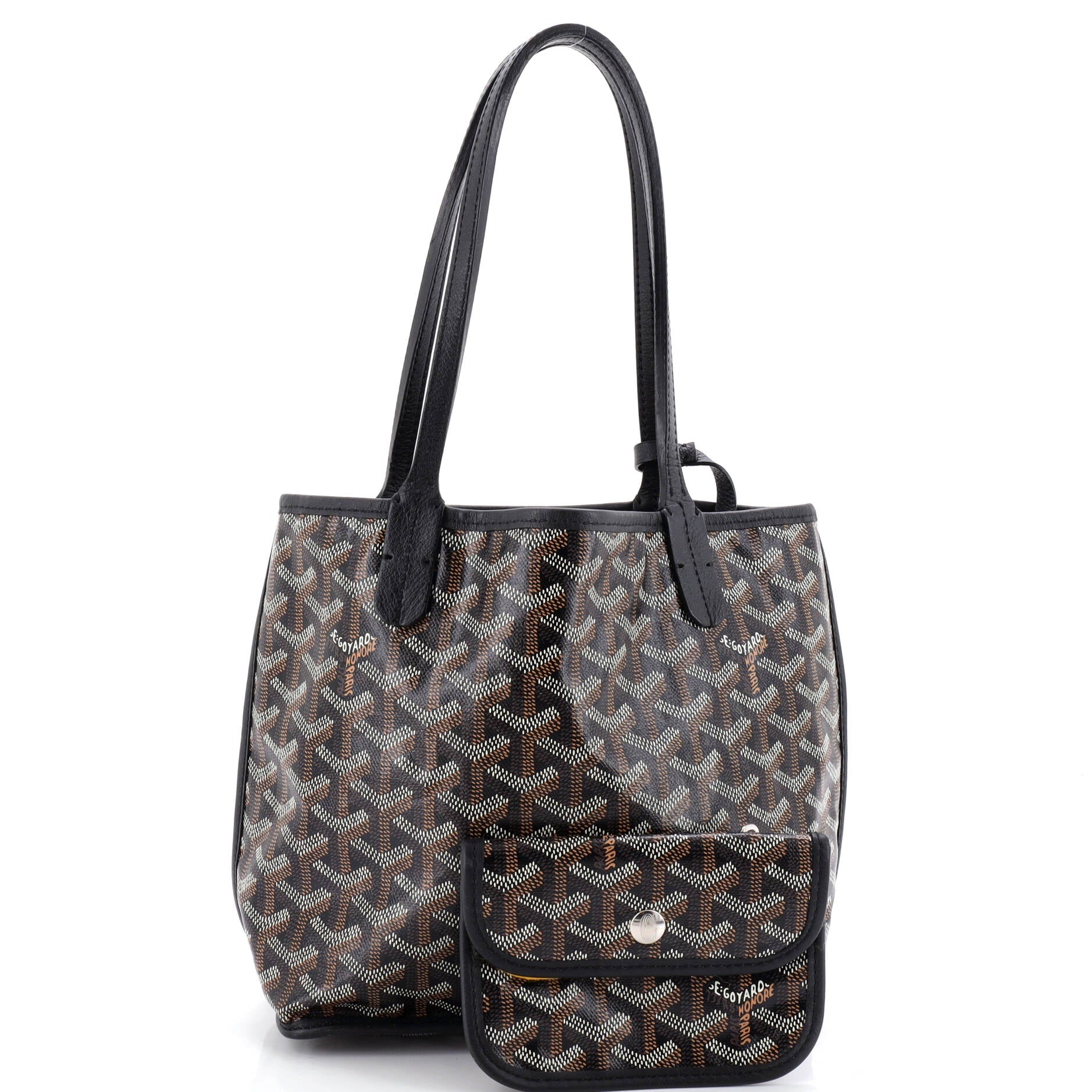 Anjou Reversible Tote Coated Canvas Mini