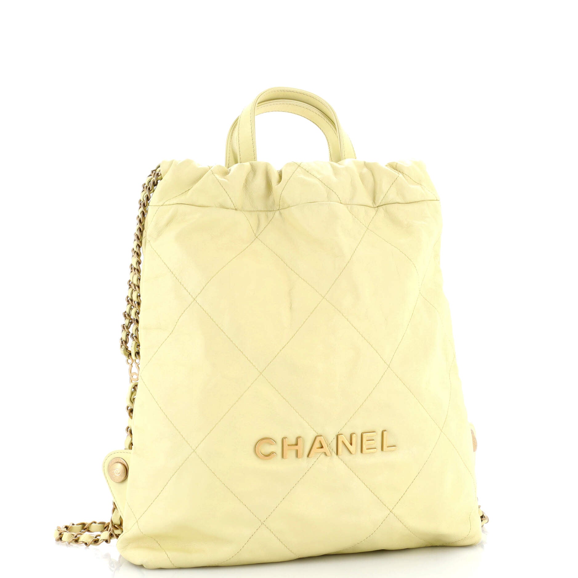 22 Chain Backpack Quilted Calfskin Medium