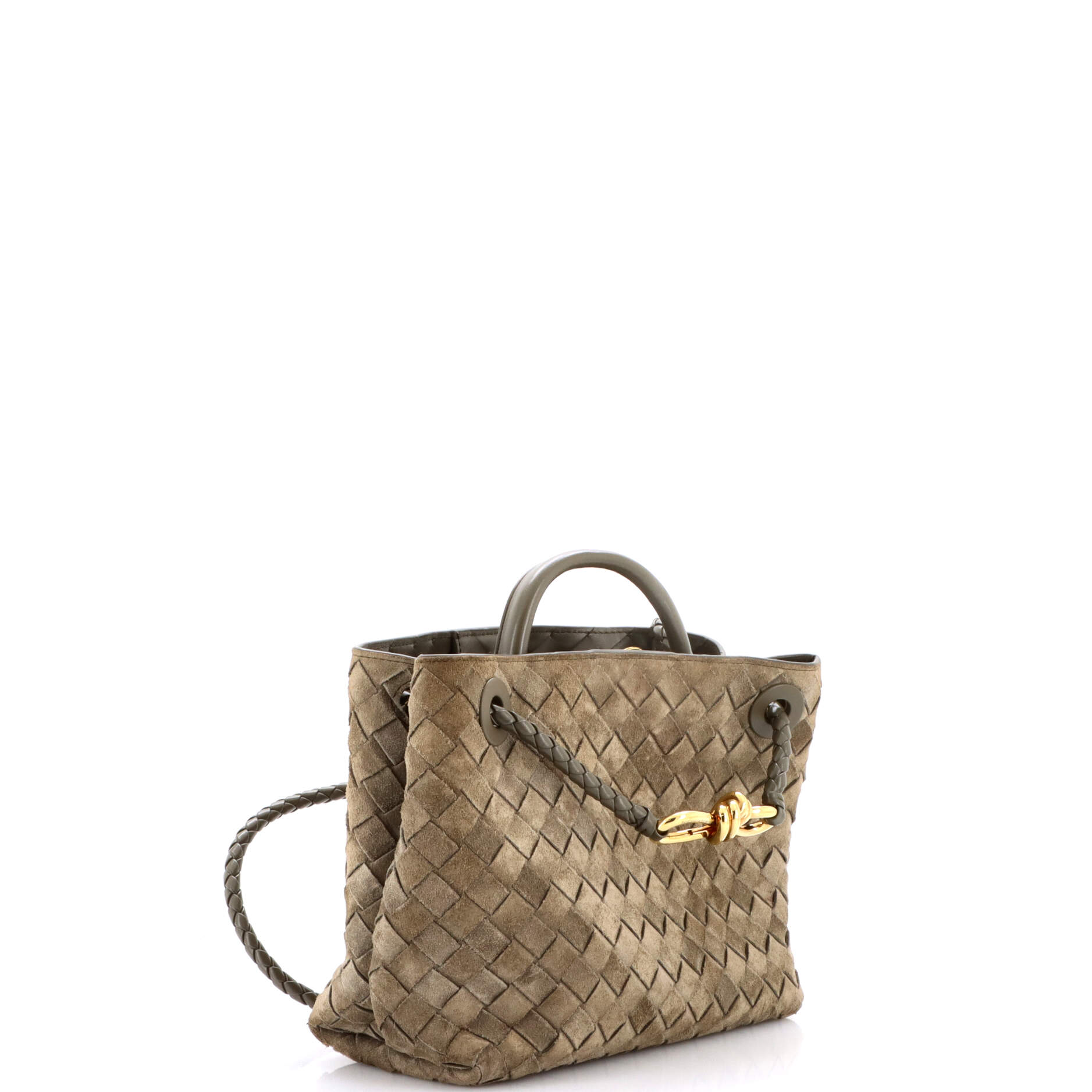 Andiamo Top Handle Bag Intrecciato Nappa Small