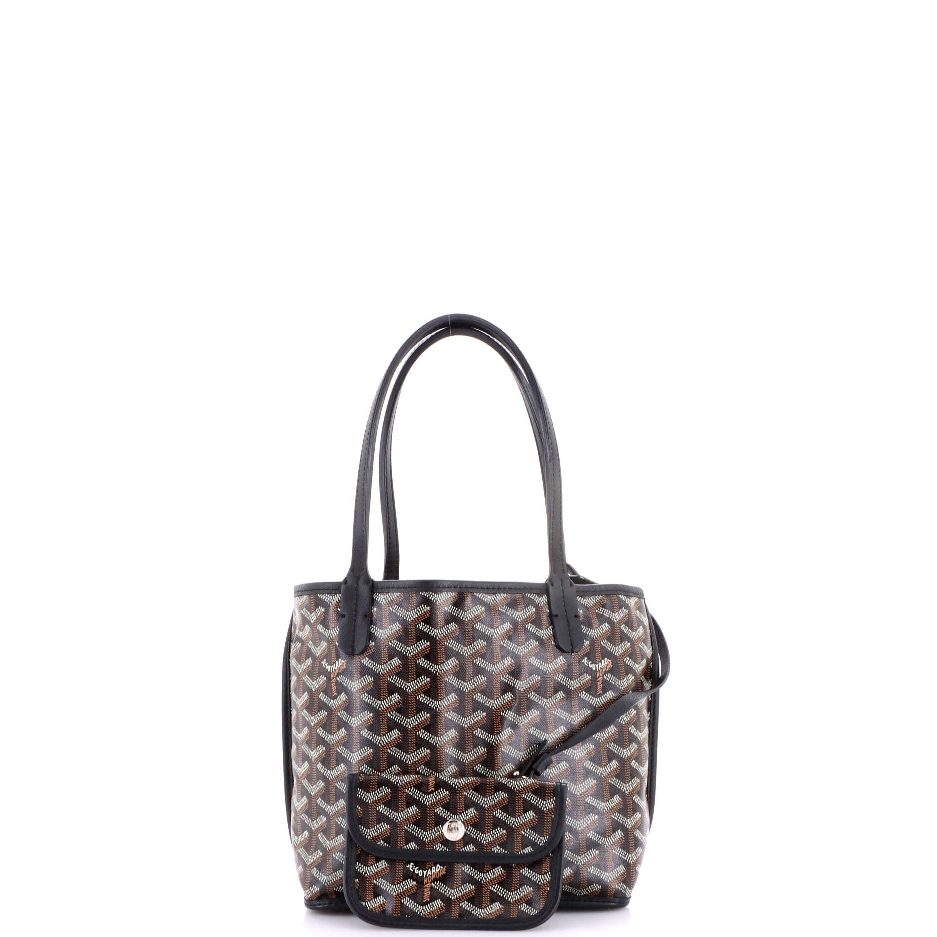 Anjou Reversible Tote Coated Canvas Mini
