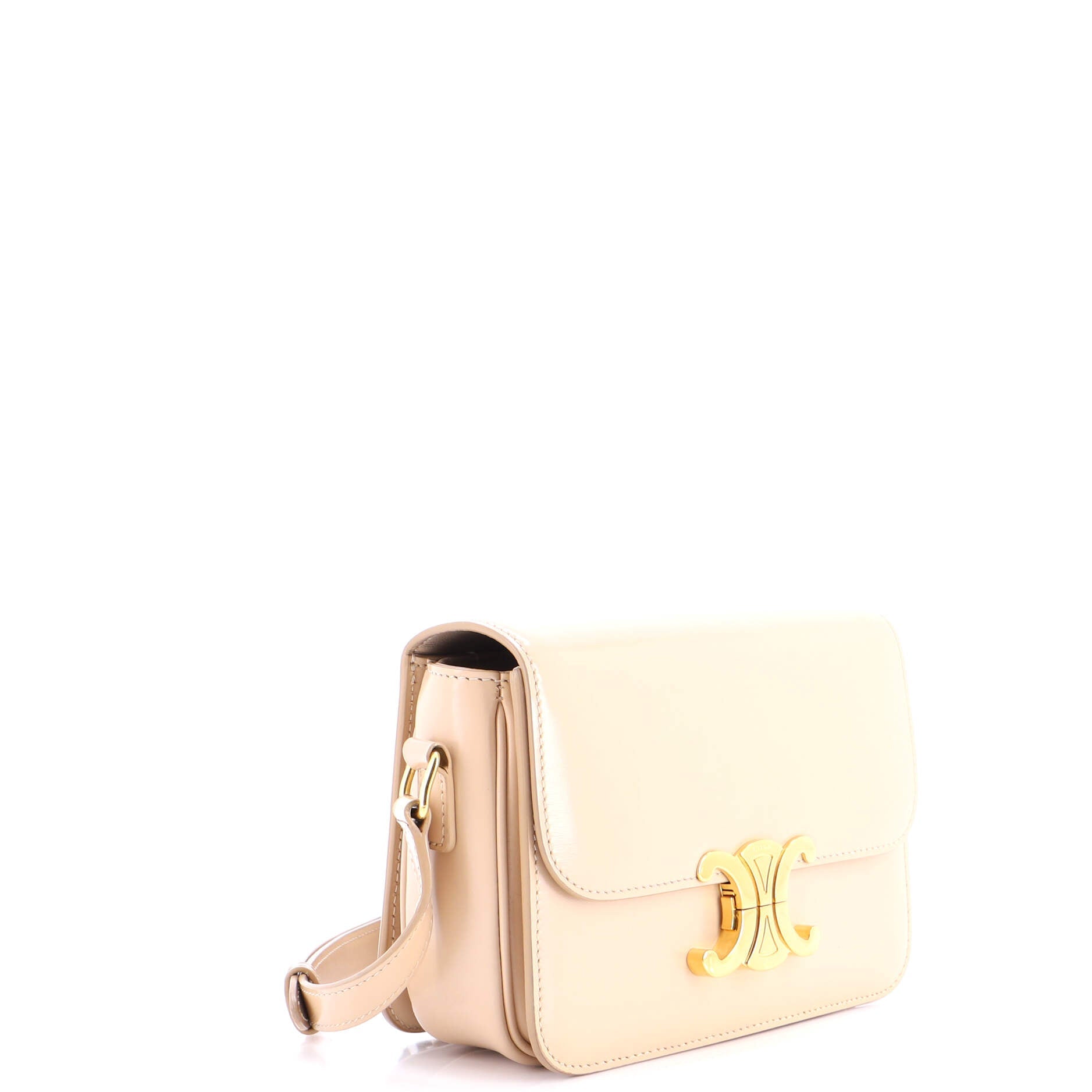 Triomphe Shoulder Bag Smooth Calfskin Teen