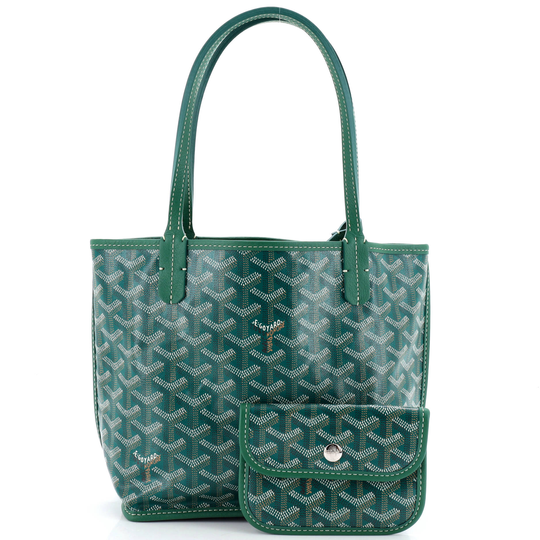 Anjou Reversible Tote Coated Canvas Mini