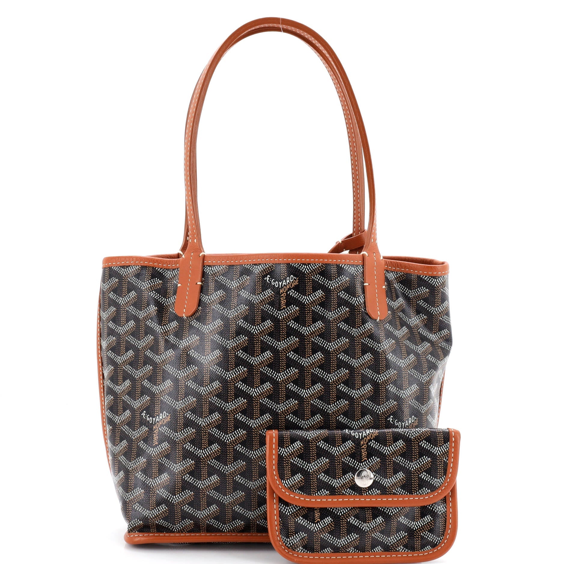Anjou Reversible Tote Coated Canvas Mini