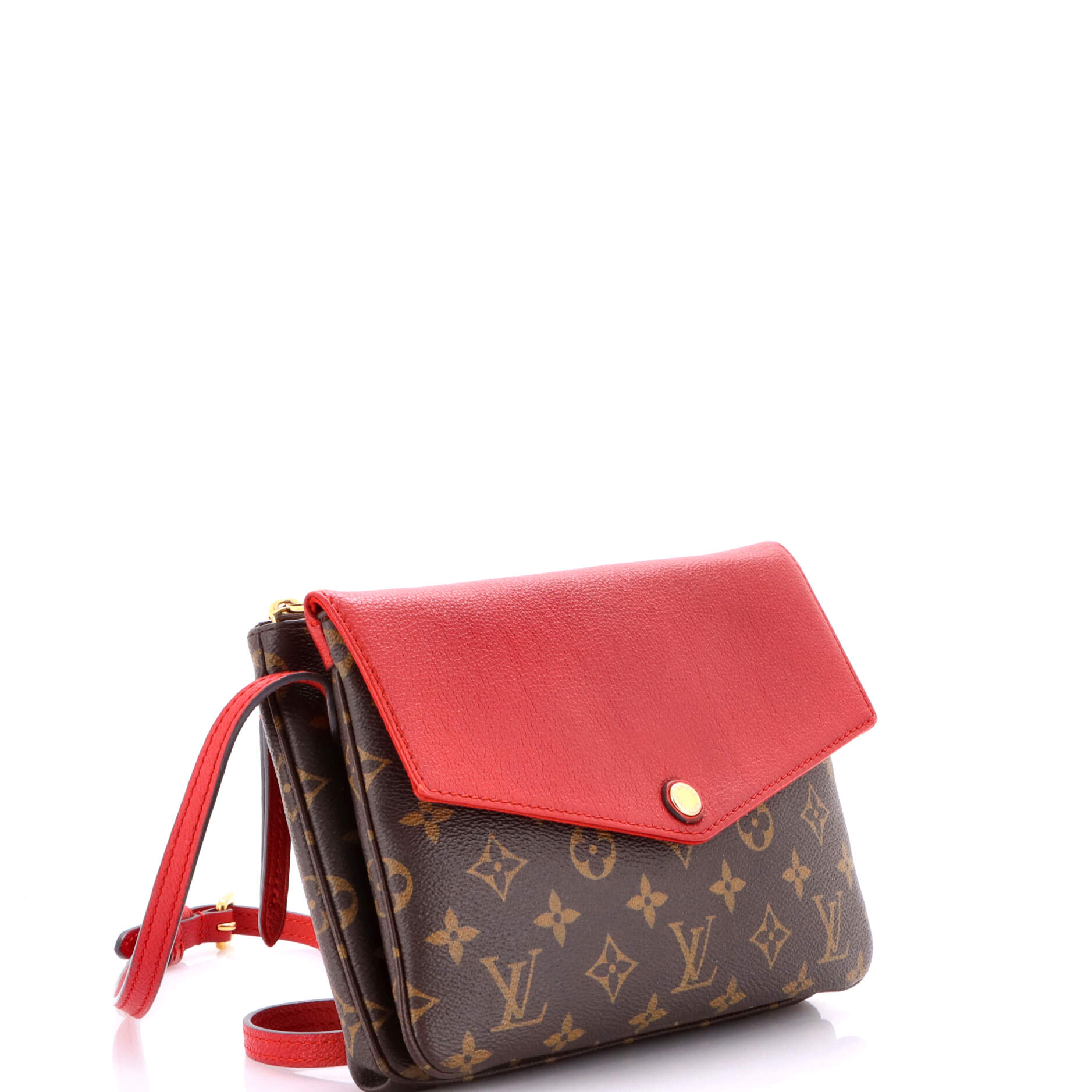 Twice Handbag Monogram Canvas and Leather